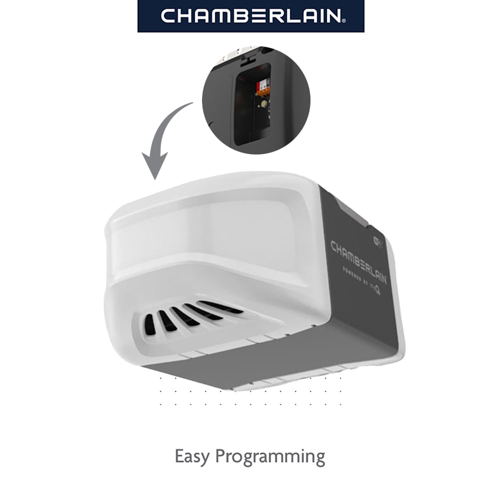 Chamberlain 1/2-HP MyQ Smart Belt Drive Garage Door Opener Wi-fi ...