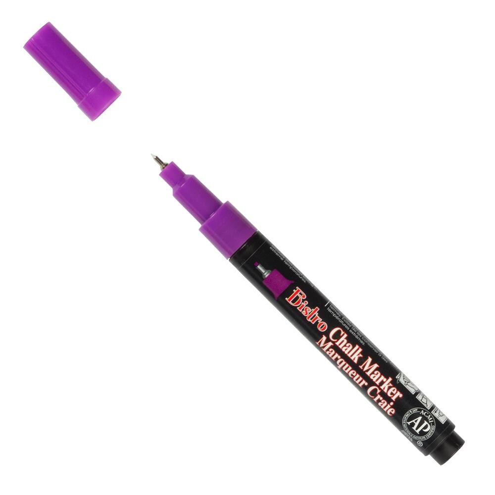 Jam Paper Markers, Fine Point Chalk Marker, Purple, Sold Individually