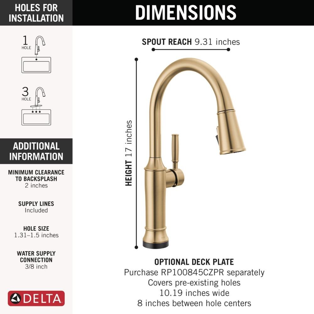 Delta 9184TL-CZ-PR-DST Kitchen-Faucets - View #7