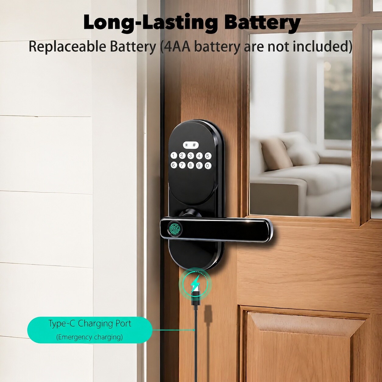 AOIZGMY LAZ0827Z0305 Electronic-Door-Locks - View #4