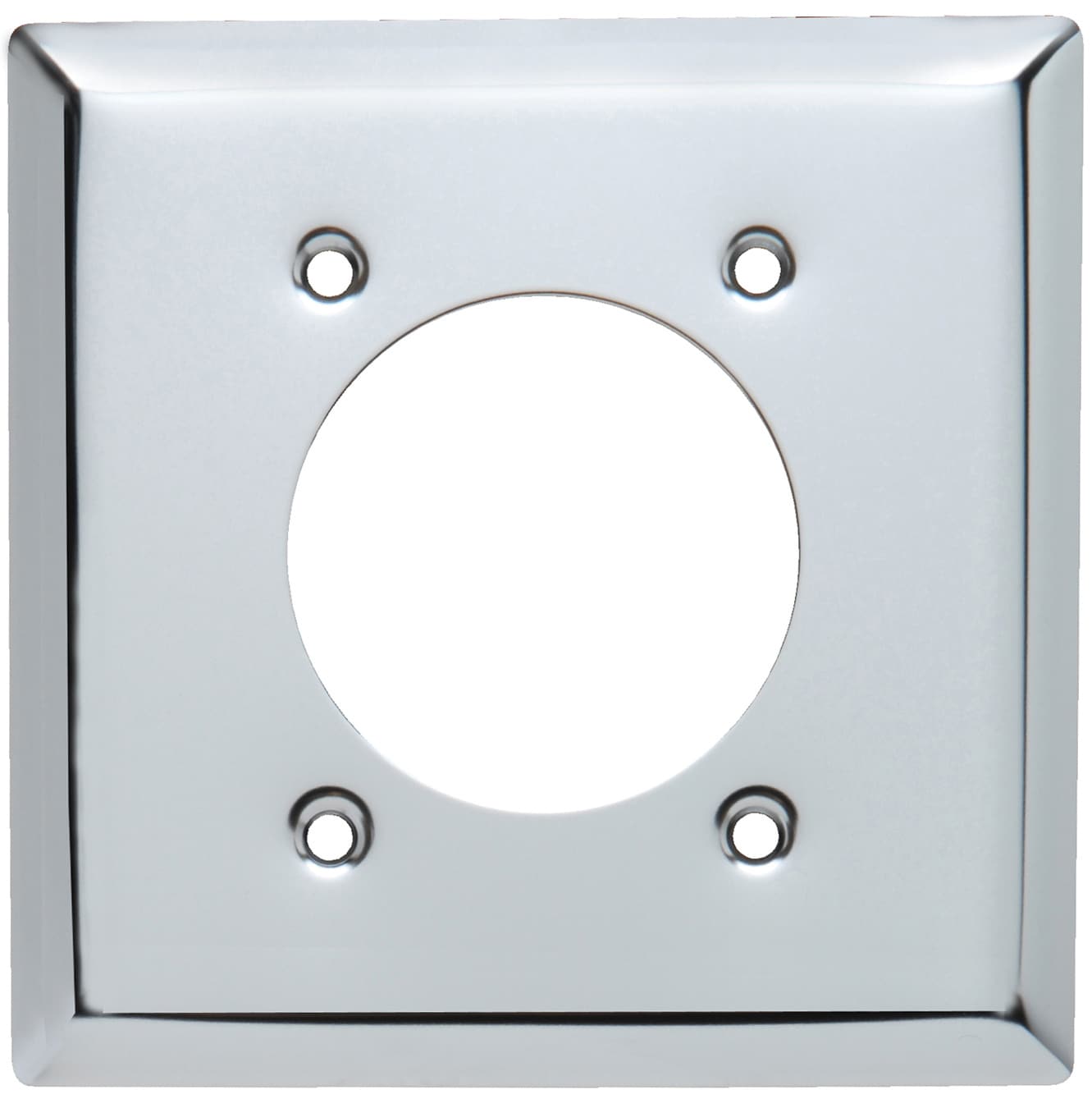 Pass & Seymour/Legrand S3862-CCC10 Pass Seymour 1 -Gang Standard Size Chrome Metal Indoor Round Wall Plate
