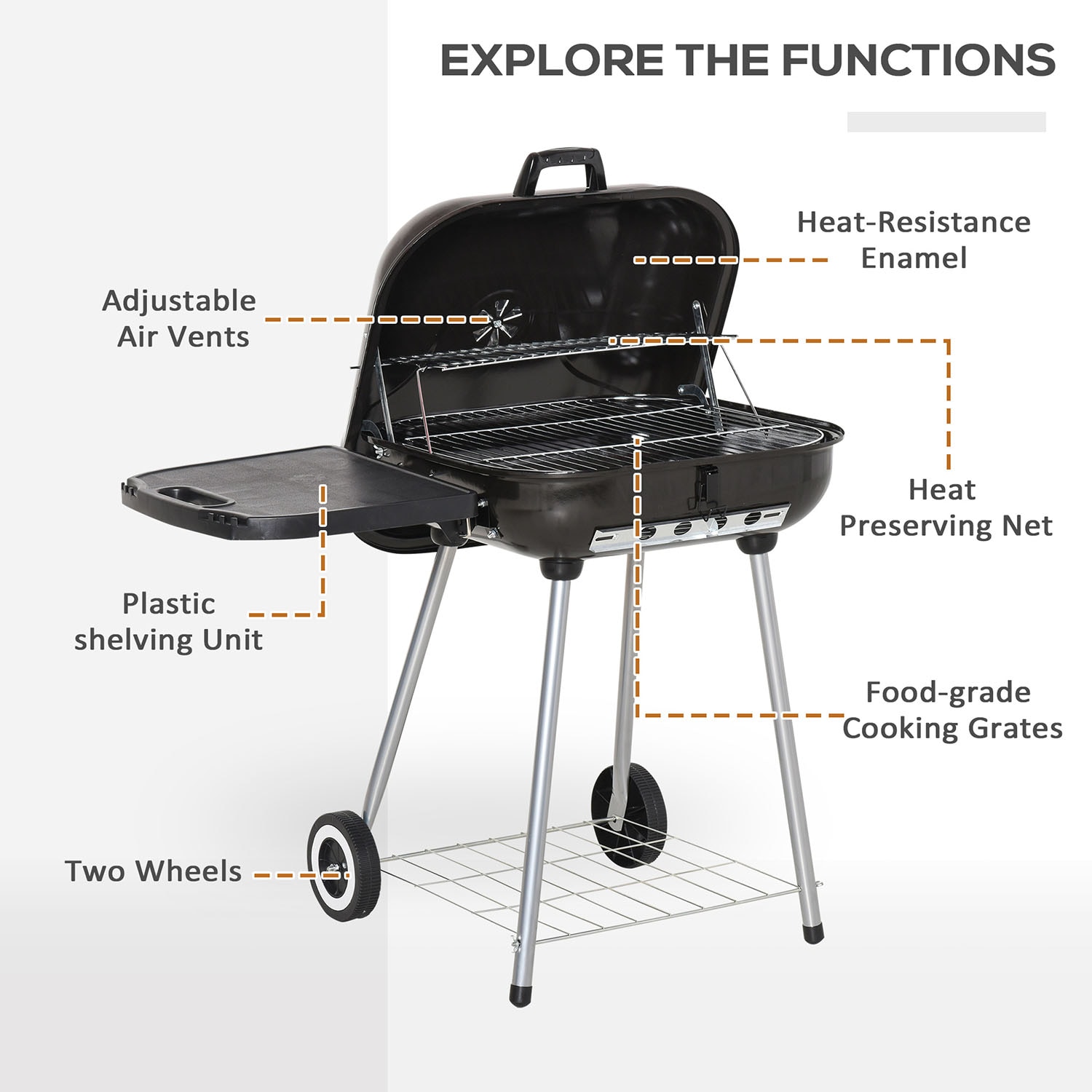 GZMR GZ-W22318 Charcoal-Grills - View #8