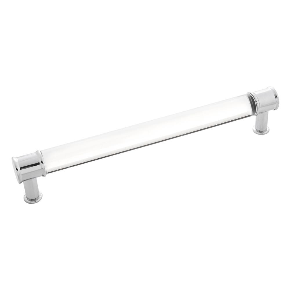 Hickory Hardware Midway 7 9 16 In Center To Center Crysacrylic With Chrome Rectangular Handle Drawer Pulls In The Drawer Pulls Department At Lowes Com