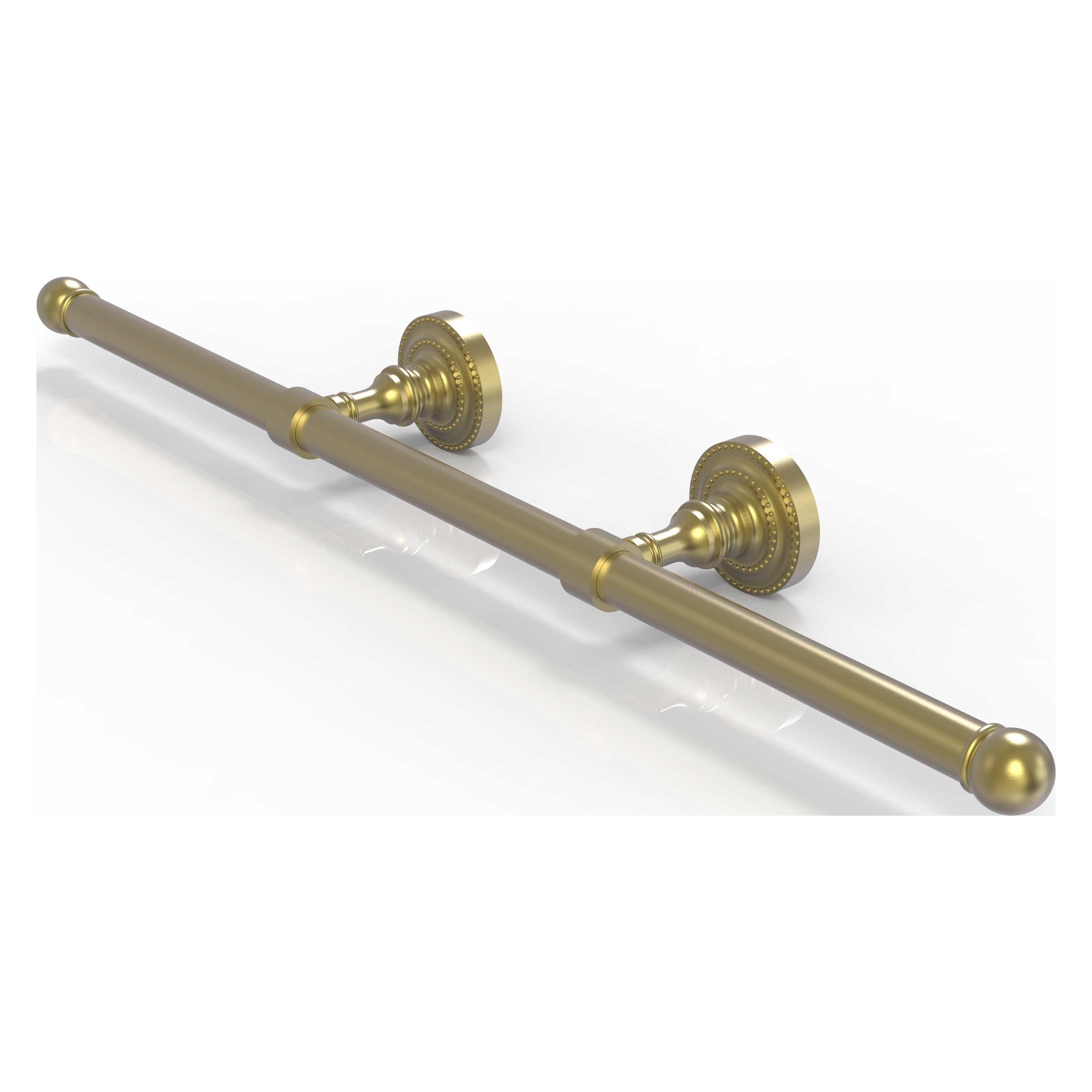 Allied Brass Dottingham Satin Brass Wall Mount Towel Rack In The Towel Racks Department At 5979