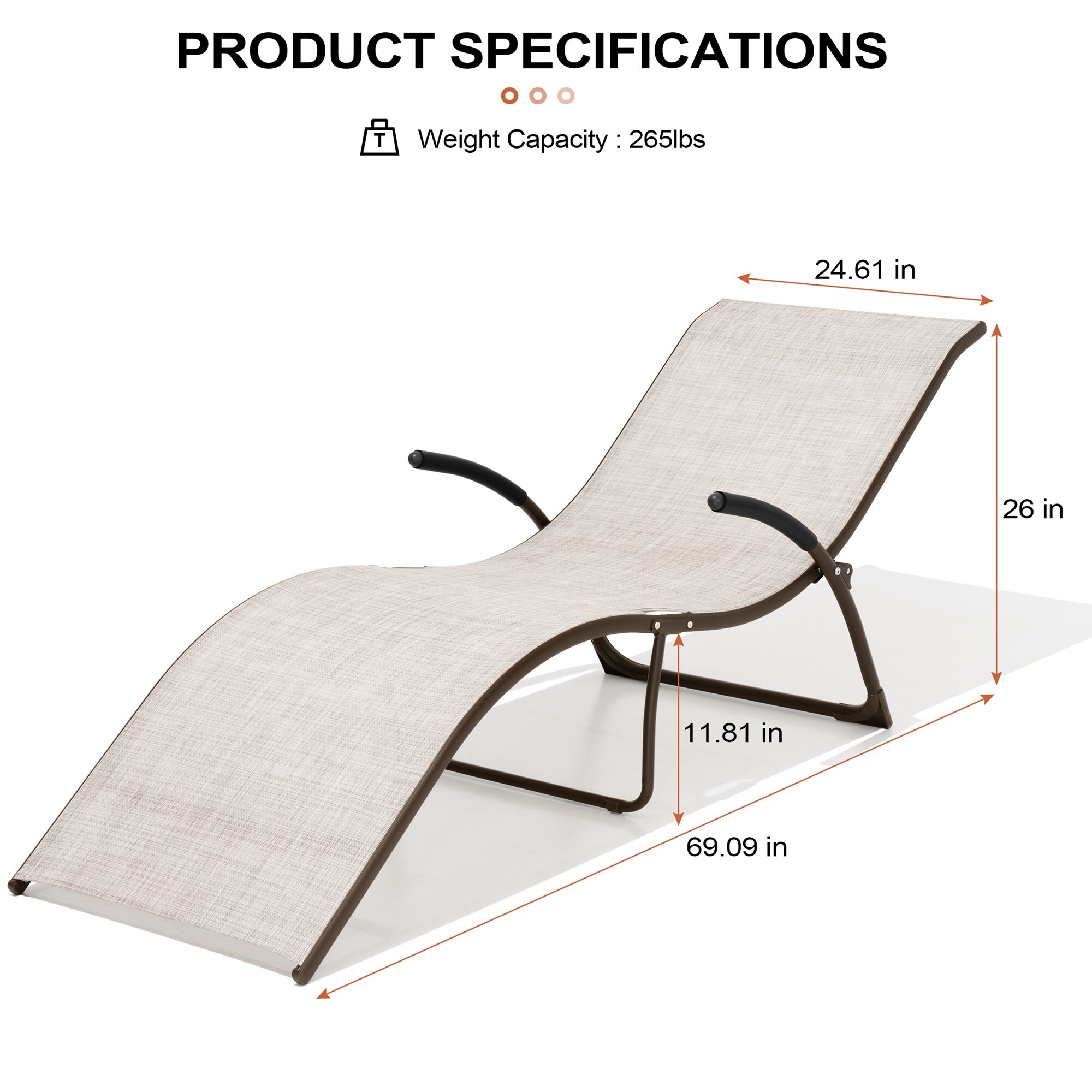 Crestlive Products CL-LG005BEI-N1 Patio-Chairs - View #2