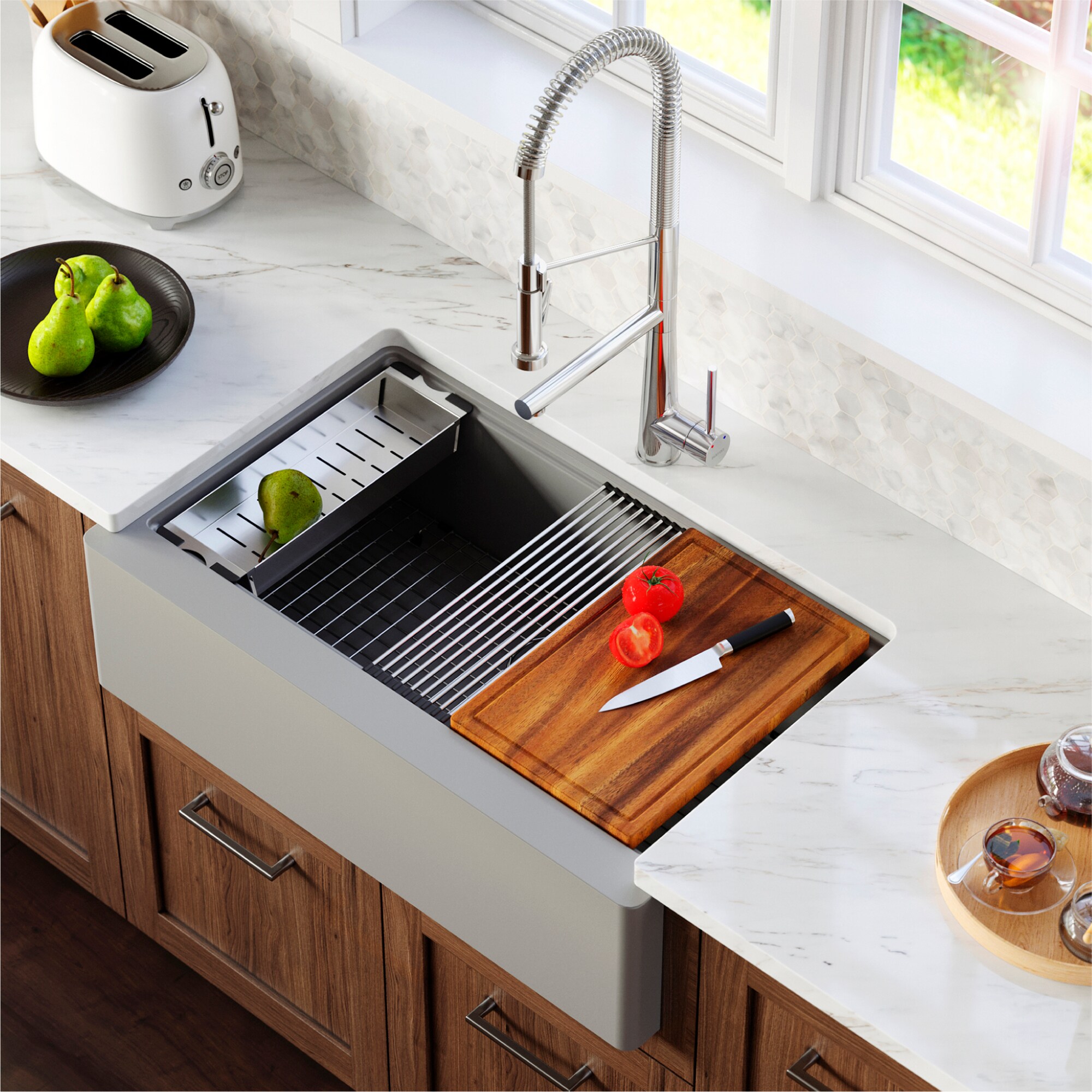 Karran QAWS-740-GR Kitchen-Sinks - View #3