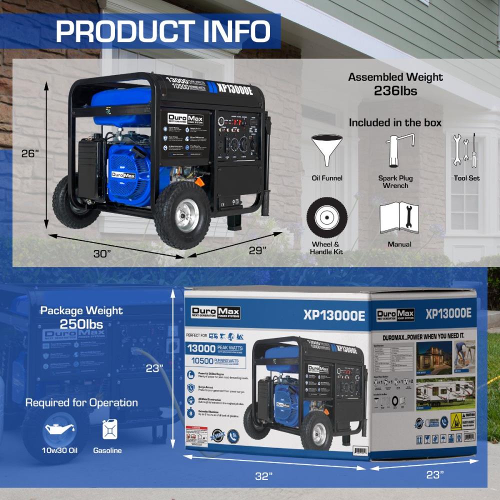 DuroMax XP13000E Portable-Generators - View #9