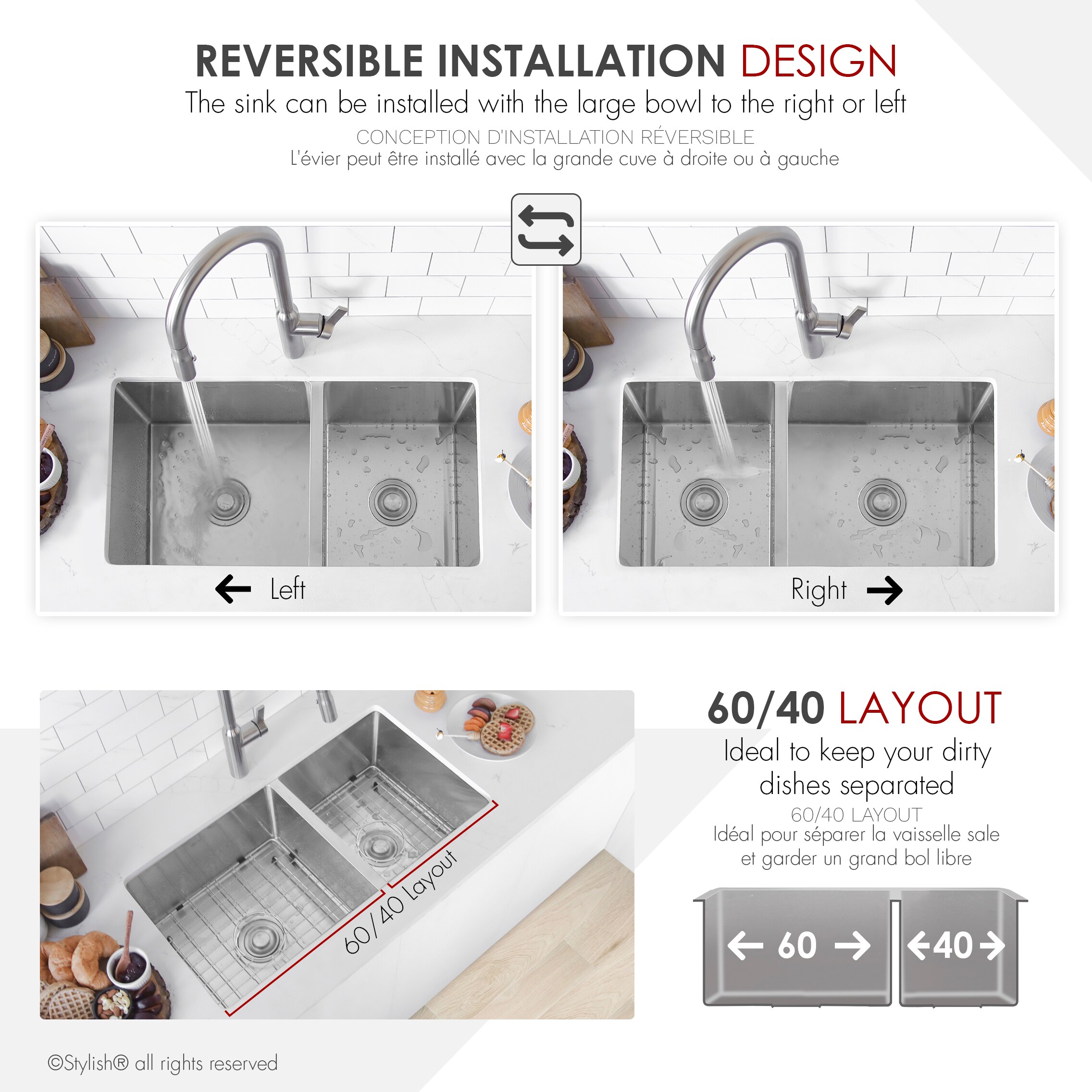 Stylish S-322XG1 Kitchen-Sinks - View #10