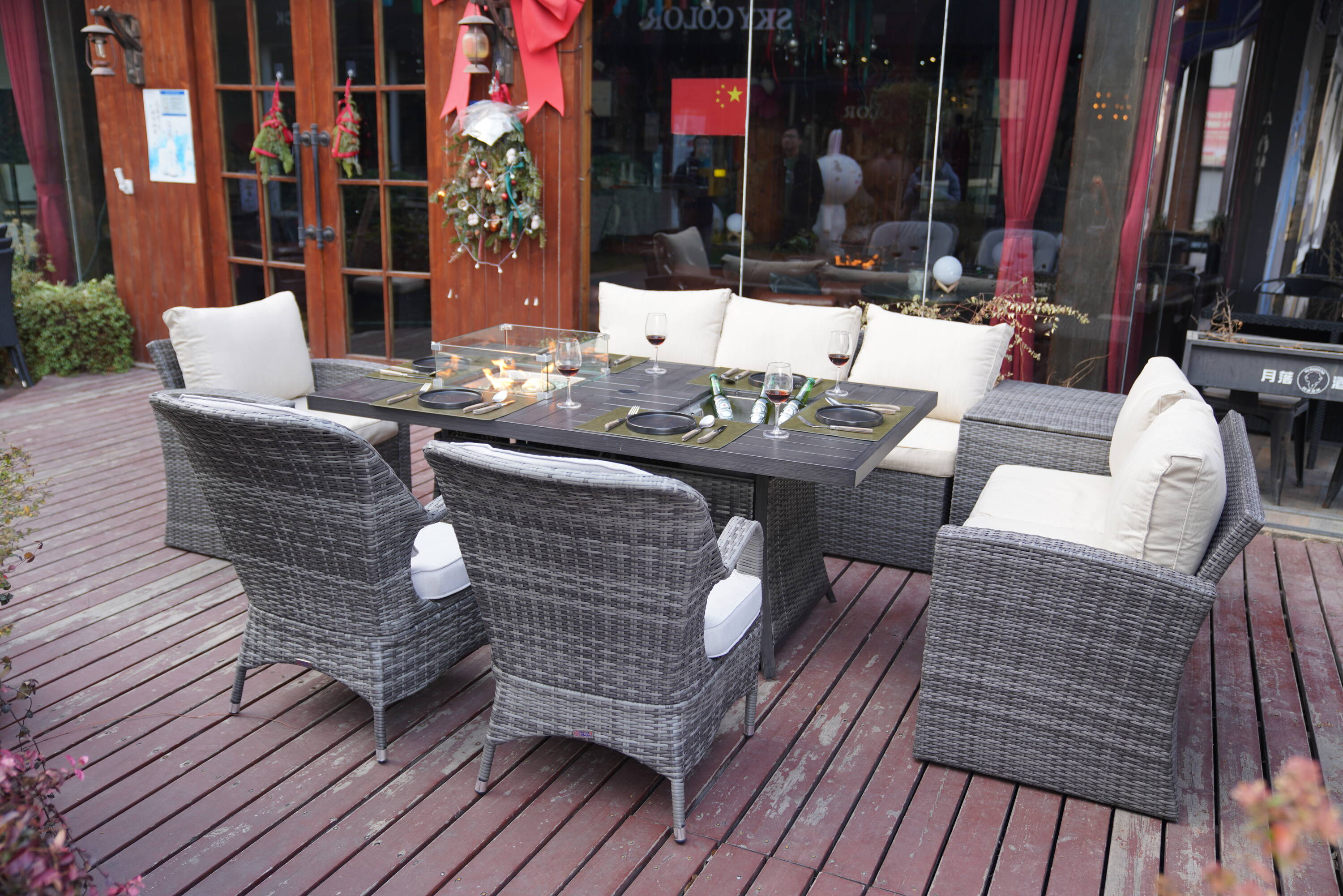 Direct Wicker DWG-1403B06FI009-G Patio-Dining-Sets - View #2