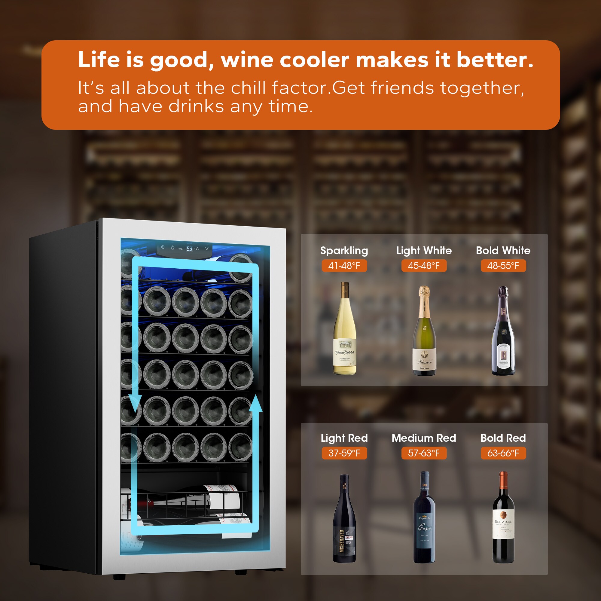 Ca'Lefort CLF-WSJC95-LS Wine-Chillers - View #8