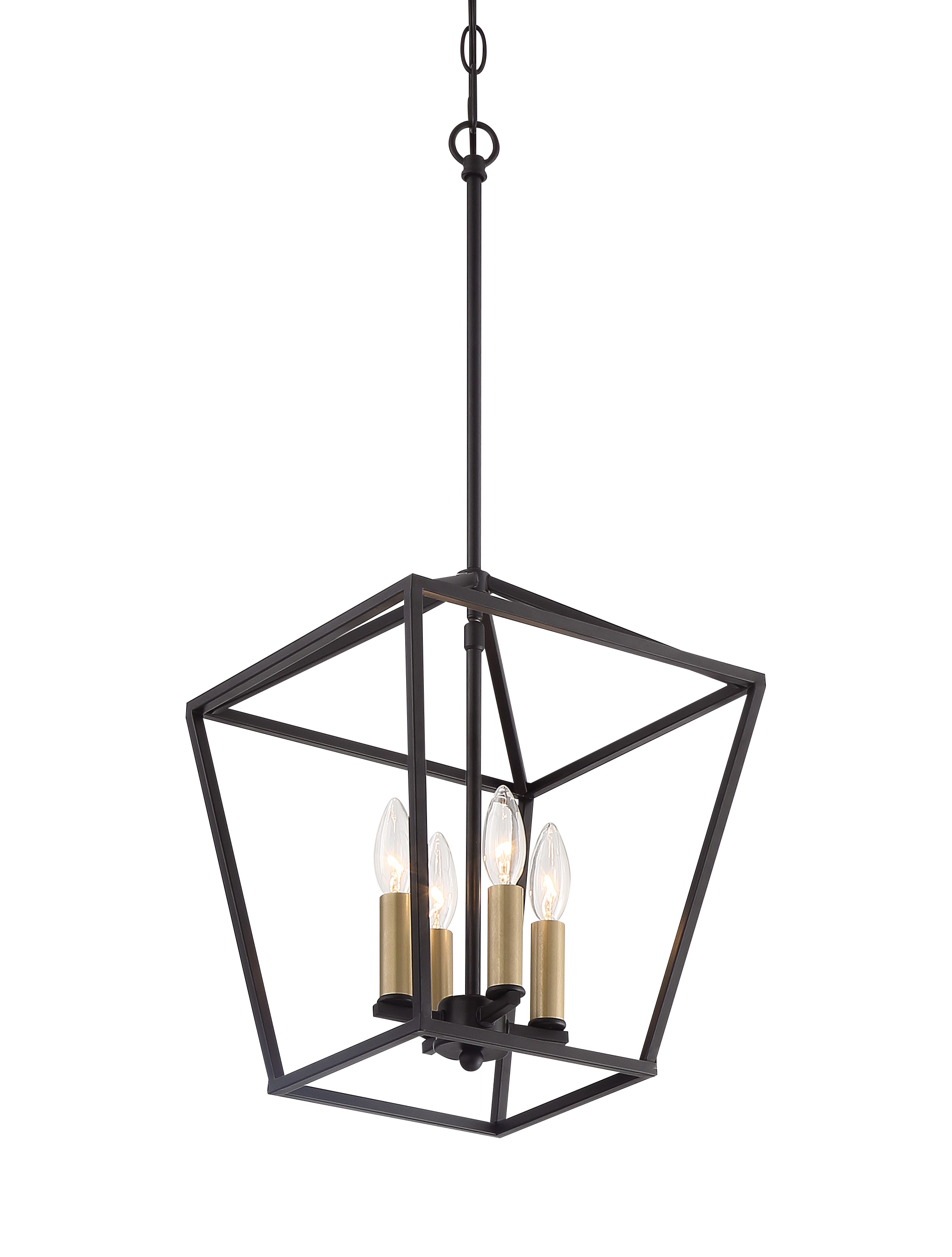 TATAHANCE ACR-NK-10524BK-BD 4 -Light Black Industrial For Use in Dining Rooms, Foyers, Kitchens, Living Rooms Chandelier