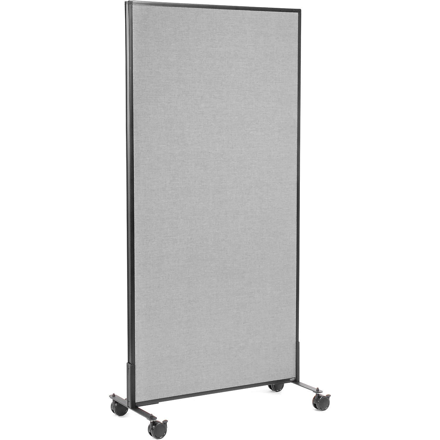 Global Industrial 695788MGY 36-14-inW x 99-inH Mobile Office Partition Panel Gray