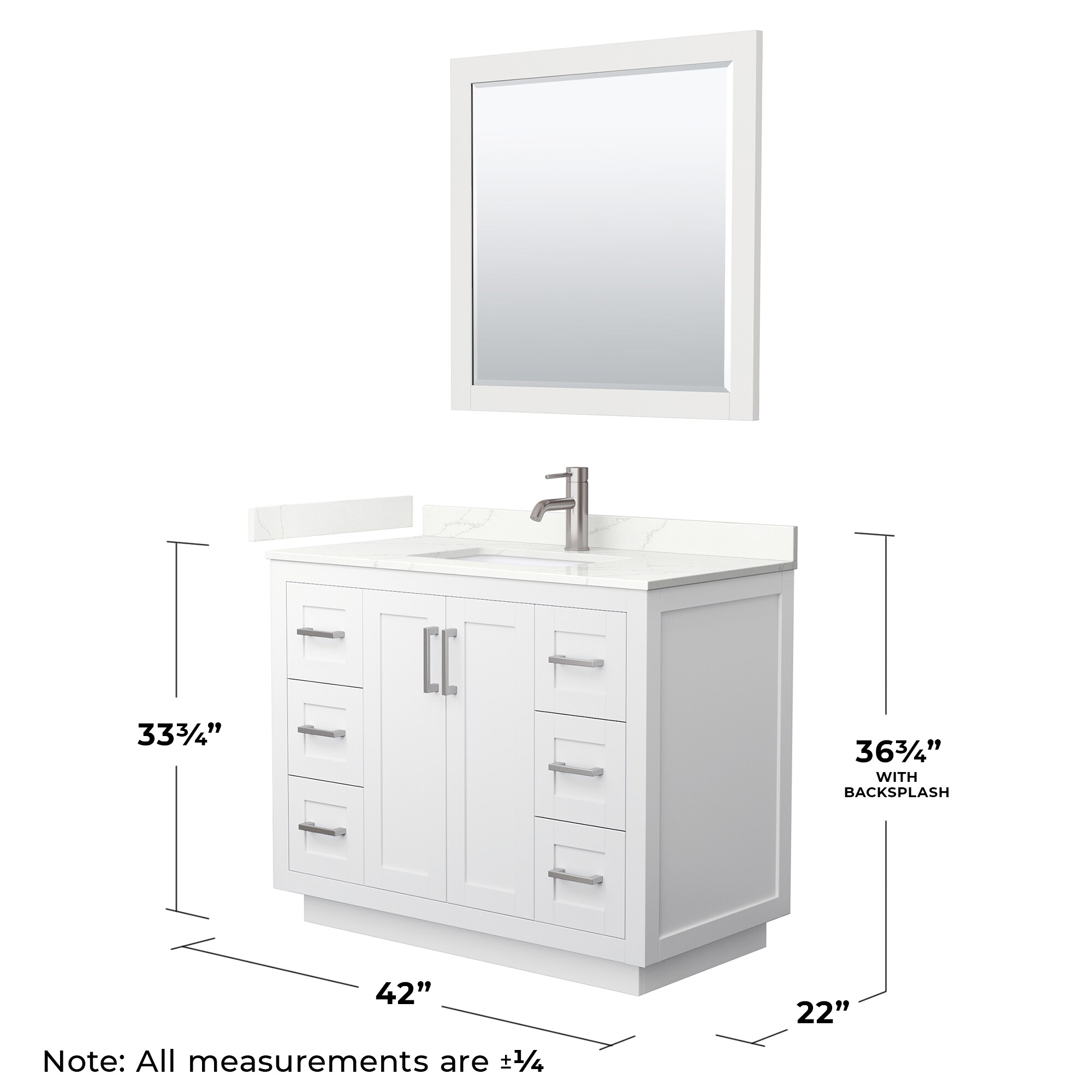 Wyndham Collection WCF292942SWHGTUNSM34 Bath-Vanity-Combo - View #6