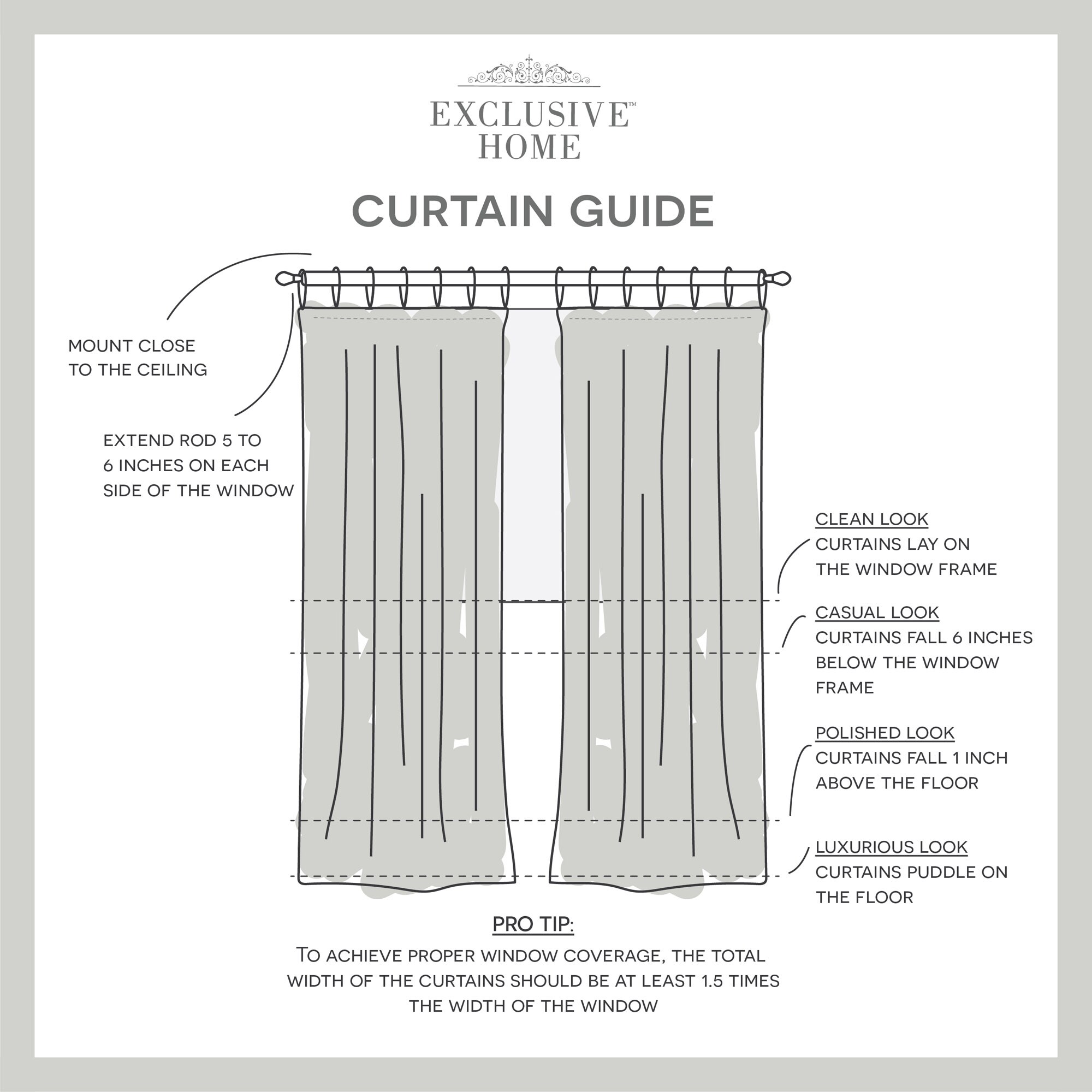 White Sheer Linen-Blend Tab Top Curtain Panels
