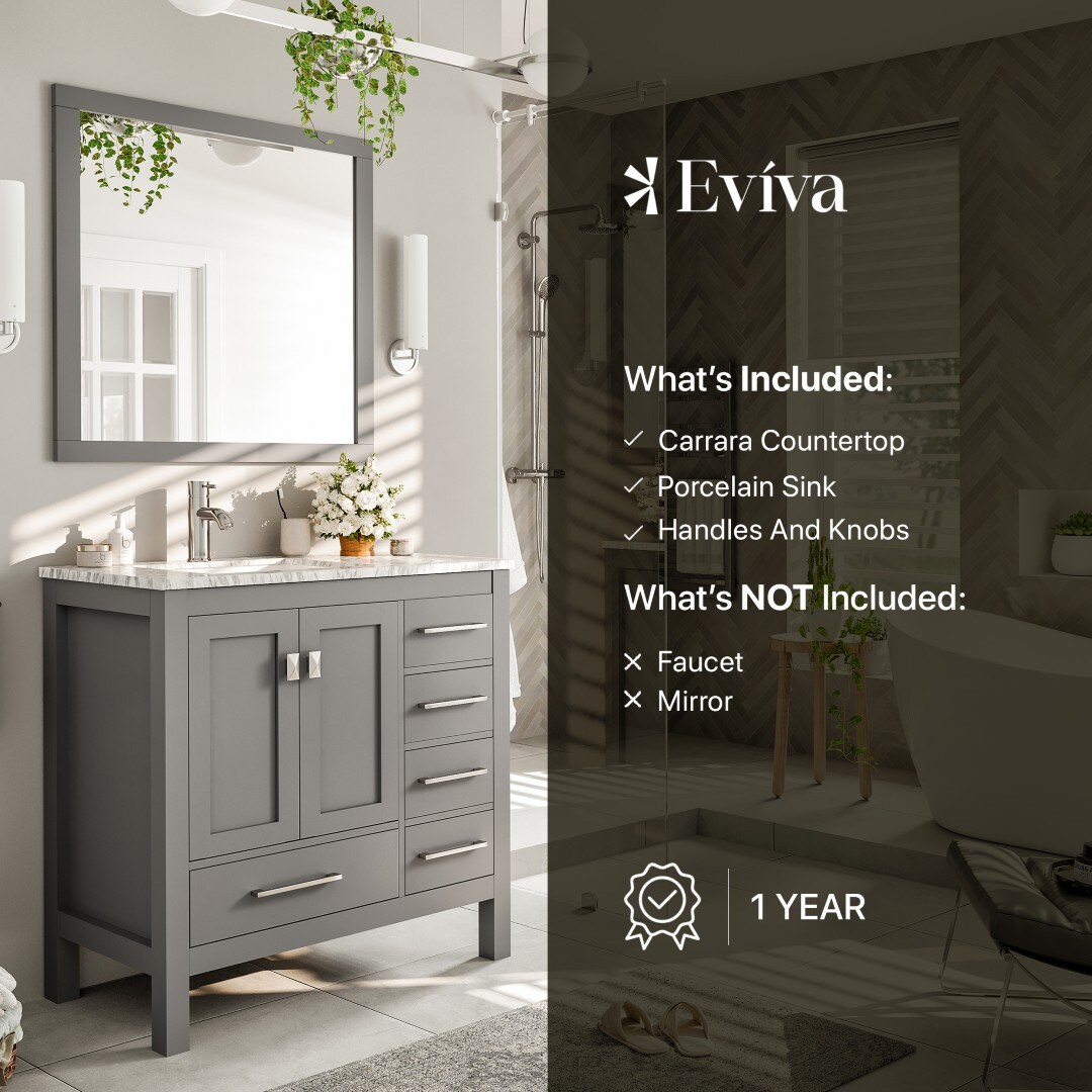 Eviva TVN414-36X18GR Bath-Vanity-Combo - View #7