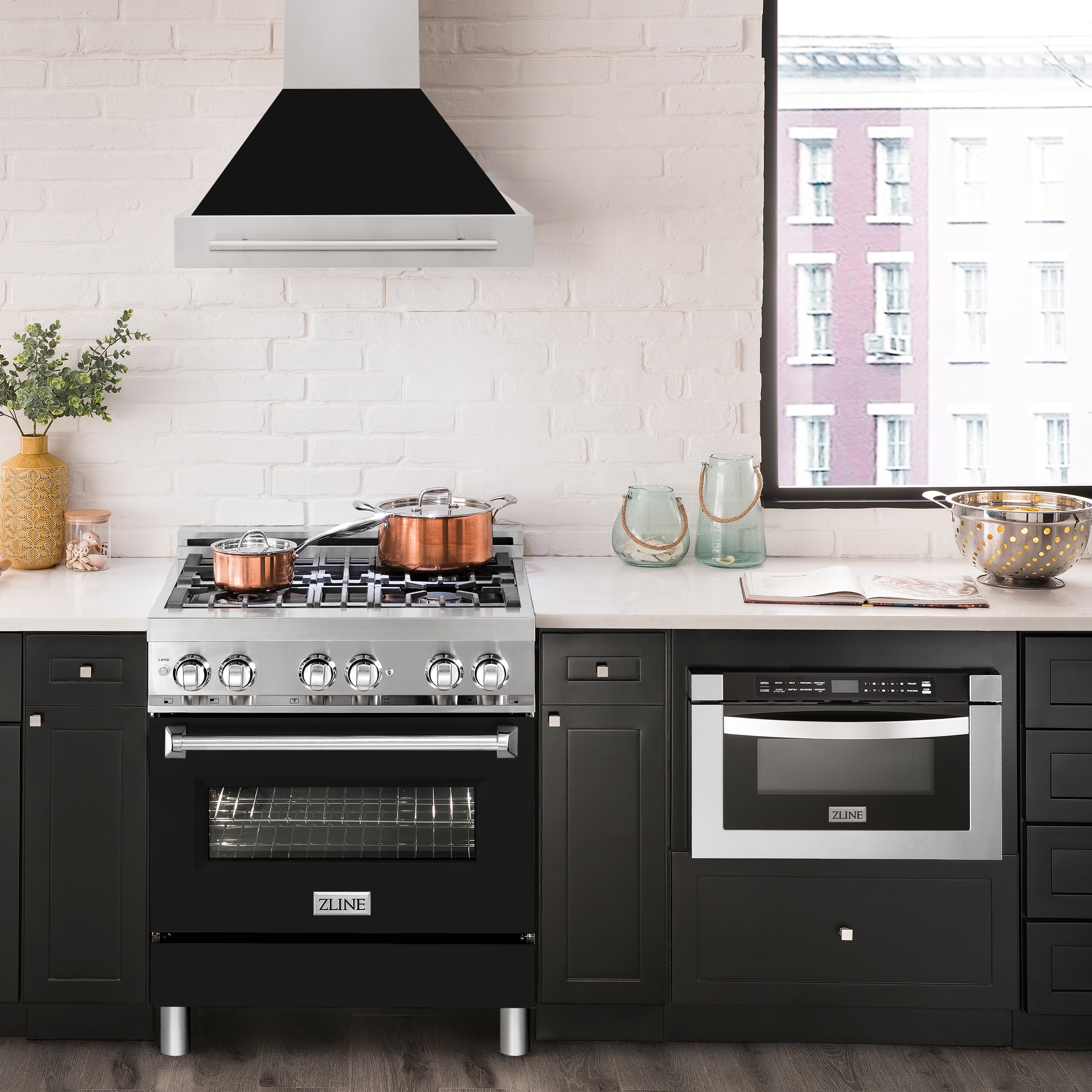 ZLINE KITCHEN & BATH 8654STX-BLM-30 Wall-Mounted-Range-Hoods - View #4