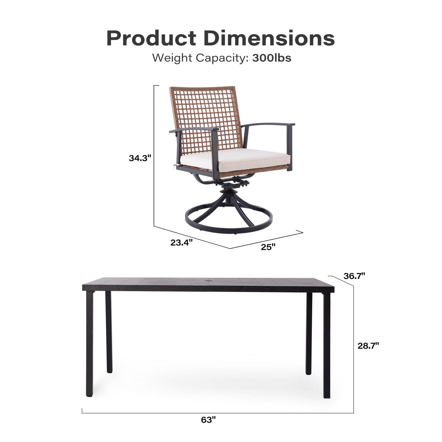 Decksplore BSLUYSBD0001 Patio-Dining-Sets - View #3