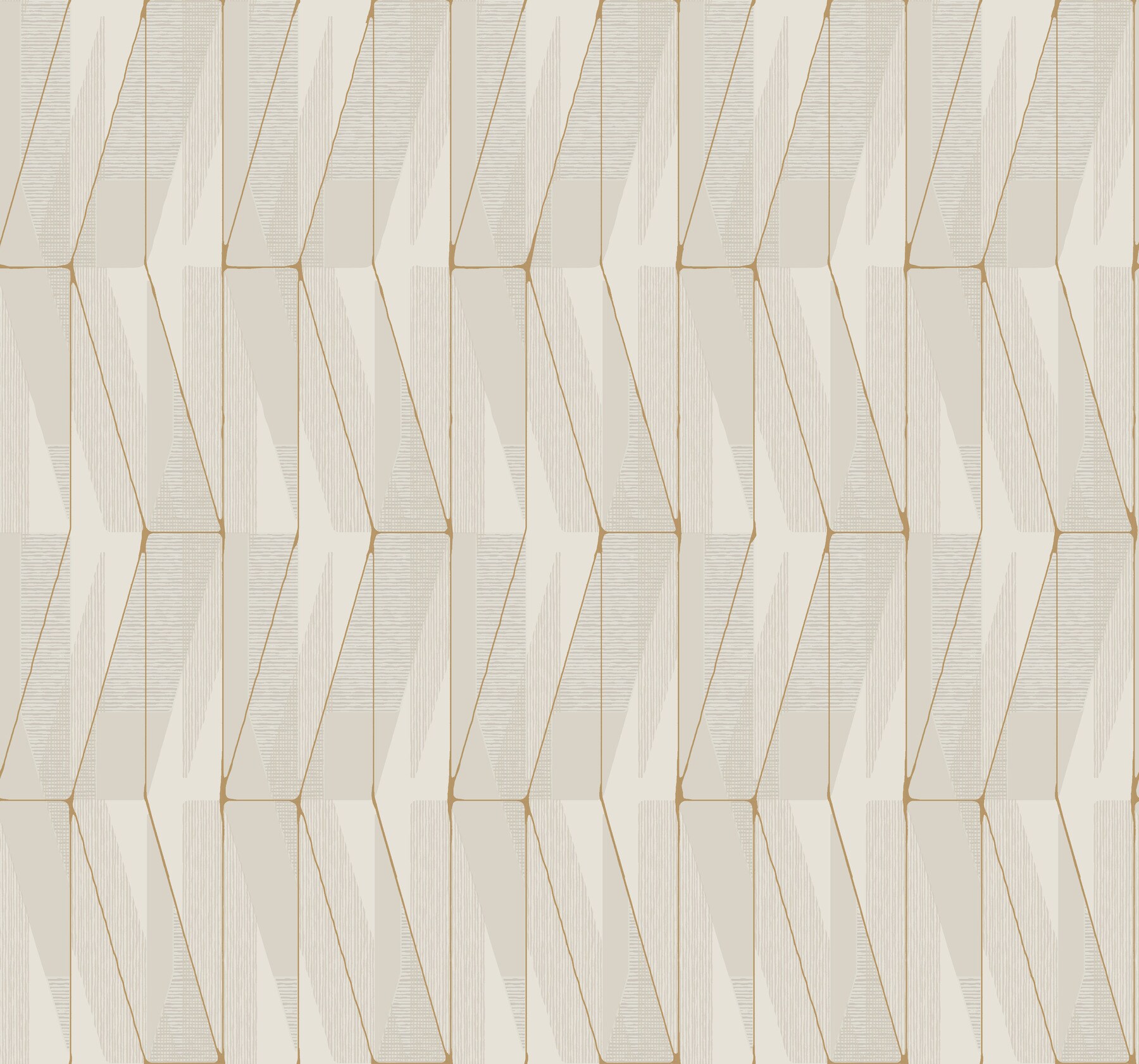 York Wallcoverings GM7558 60.8-sq ft Grey Non-woven Geometric Prepasted Water Activated Paste Wallpaper