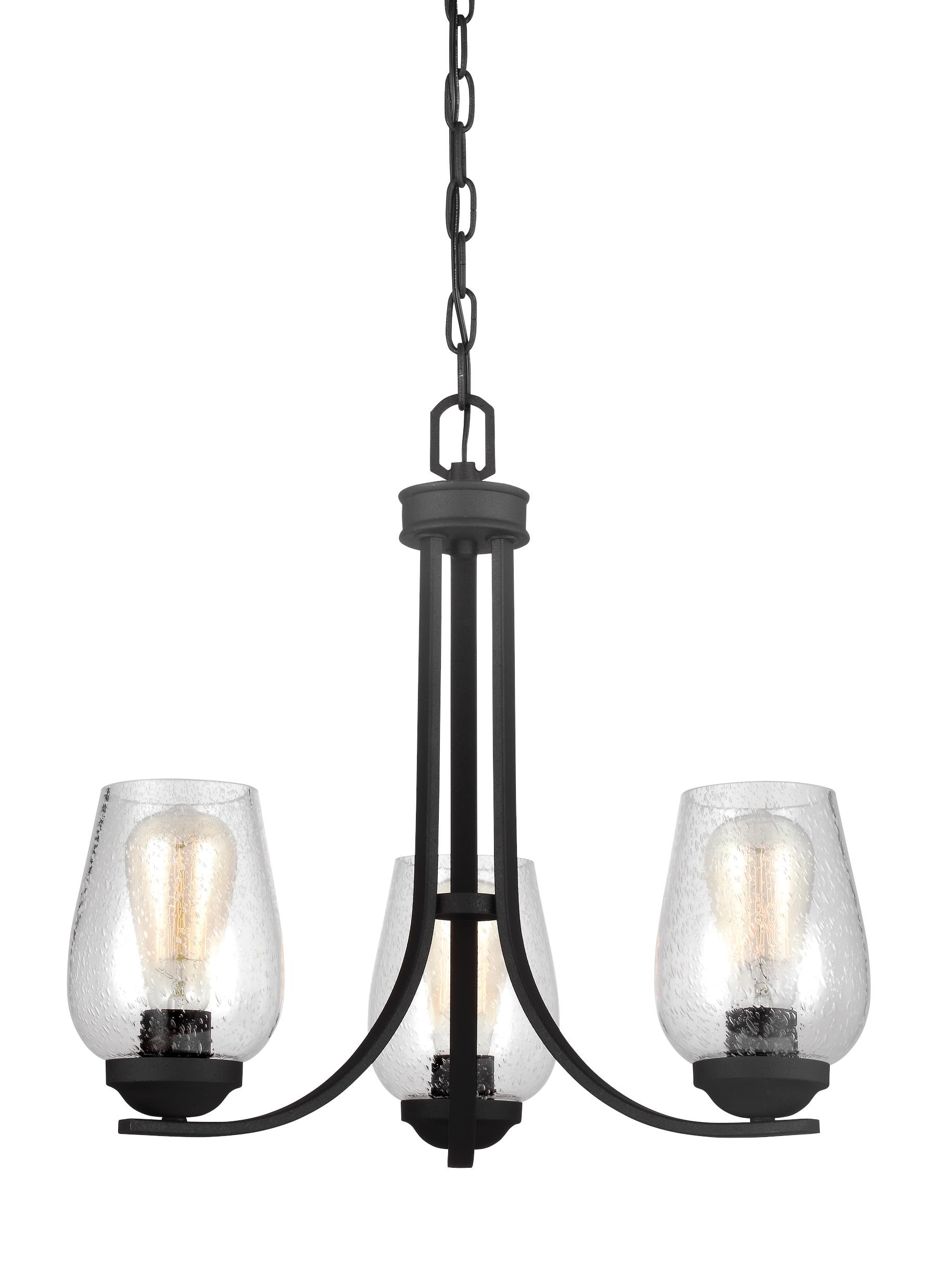 Generation Lighting 3127803-839 Morill 3-Light Blacksmith Transitional Dry rated Chandelier