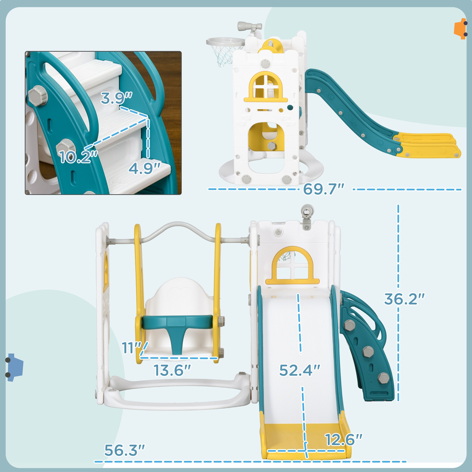 Runesay SS-13 Playset-Swings - View #2