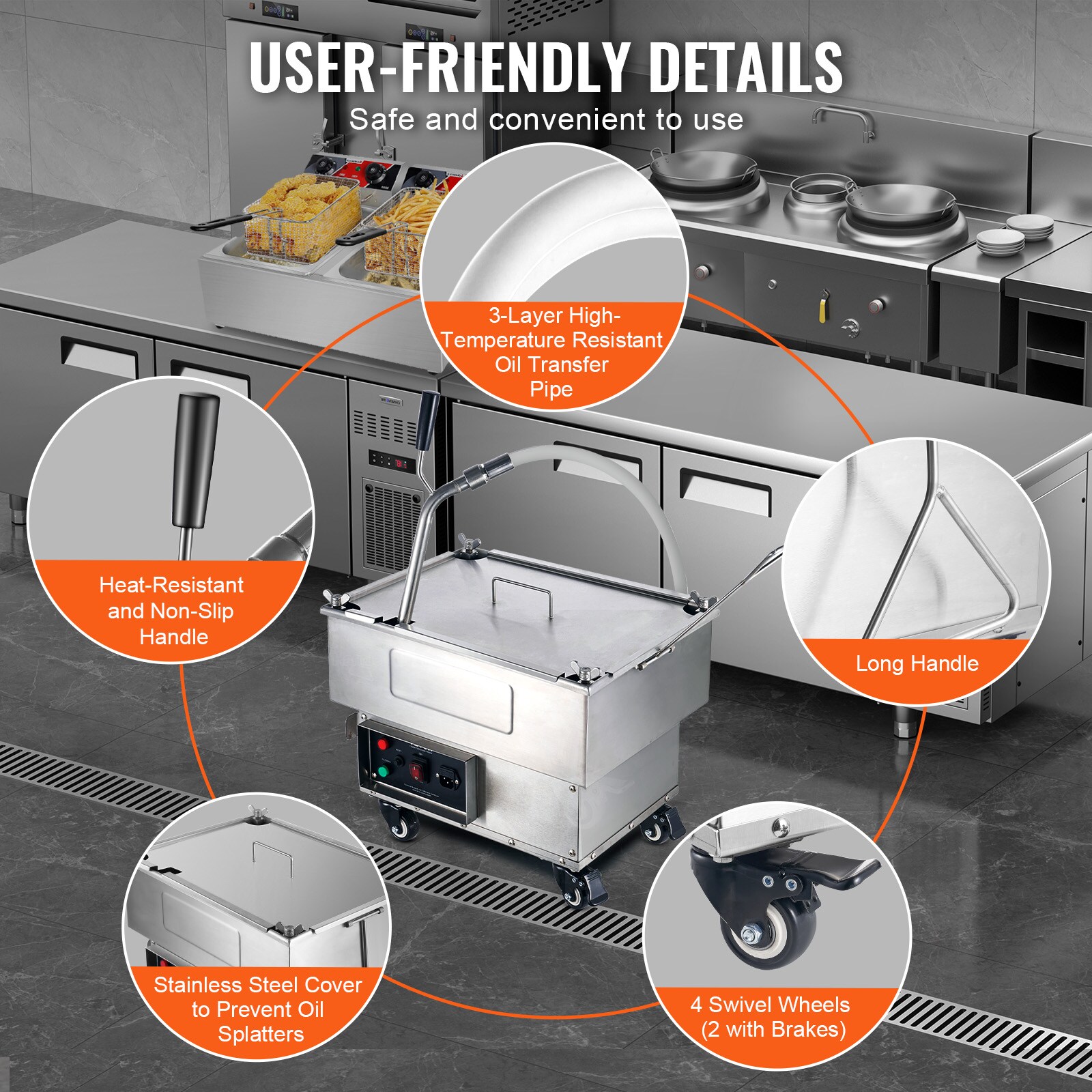 VEVOR SCZYGLQWBXG104135V1 Commercial-Deep-Fryers - View #6