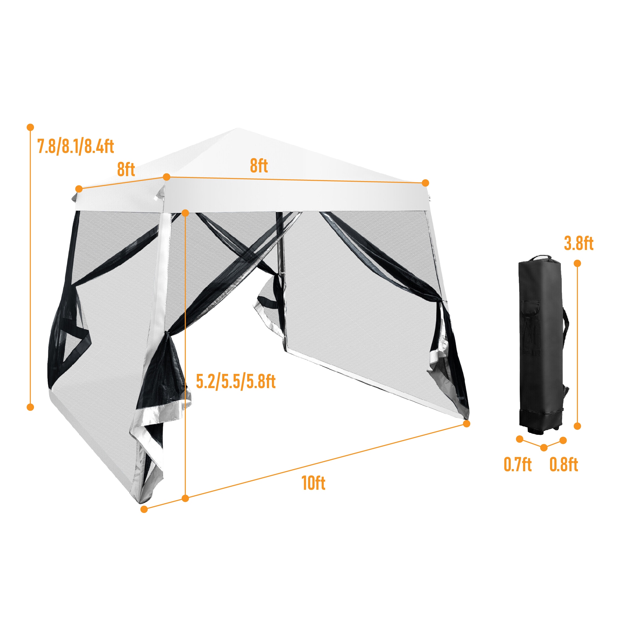 WELLFOR TDJ10301WH Canopies-Sl - View #6
