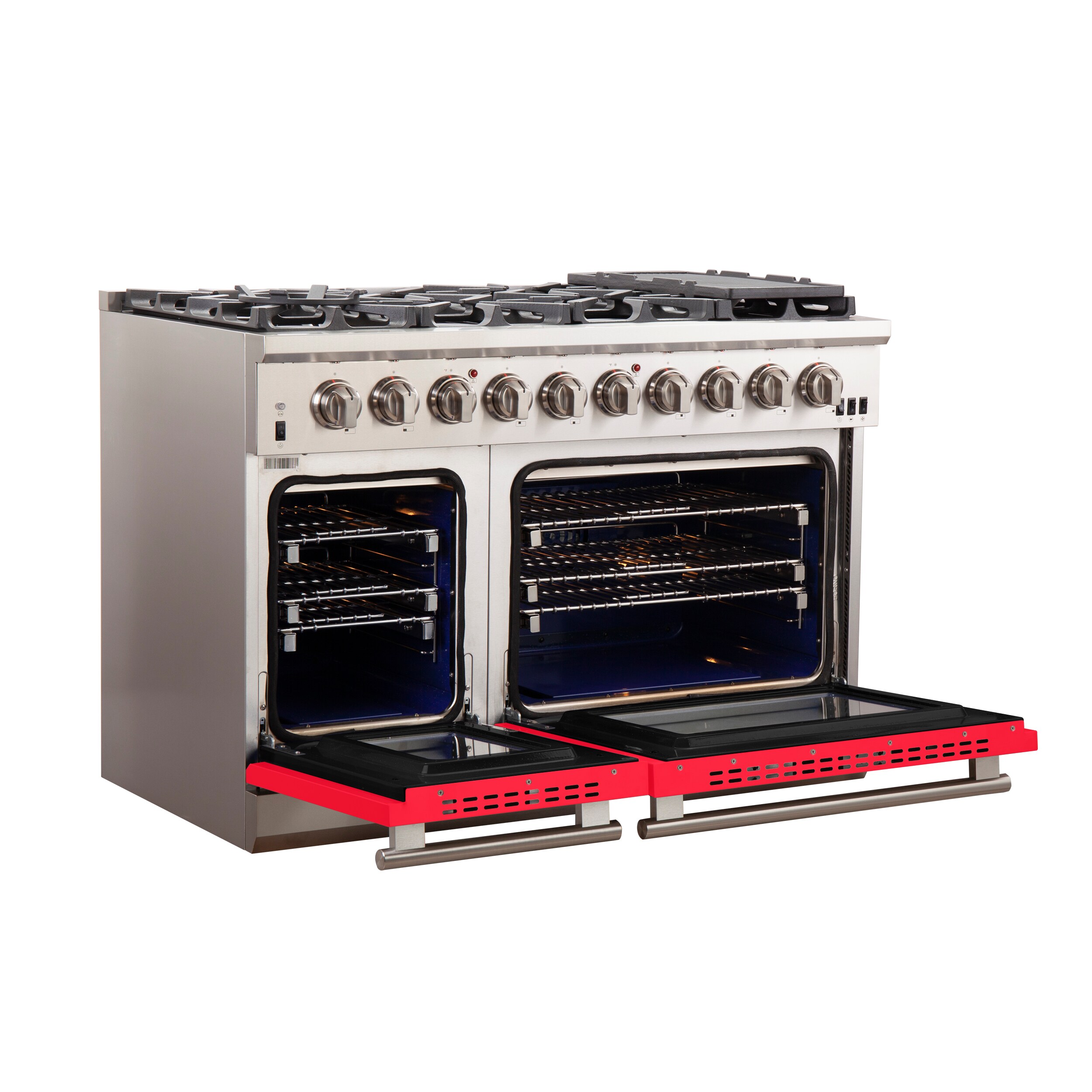 FORNO FFSGS6260-48RED Double-Oven-Gas-Ranges - View #7