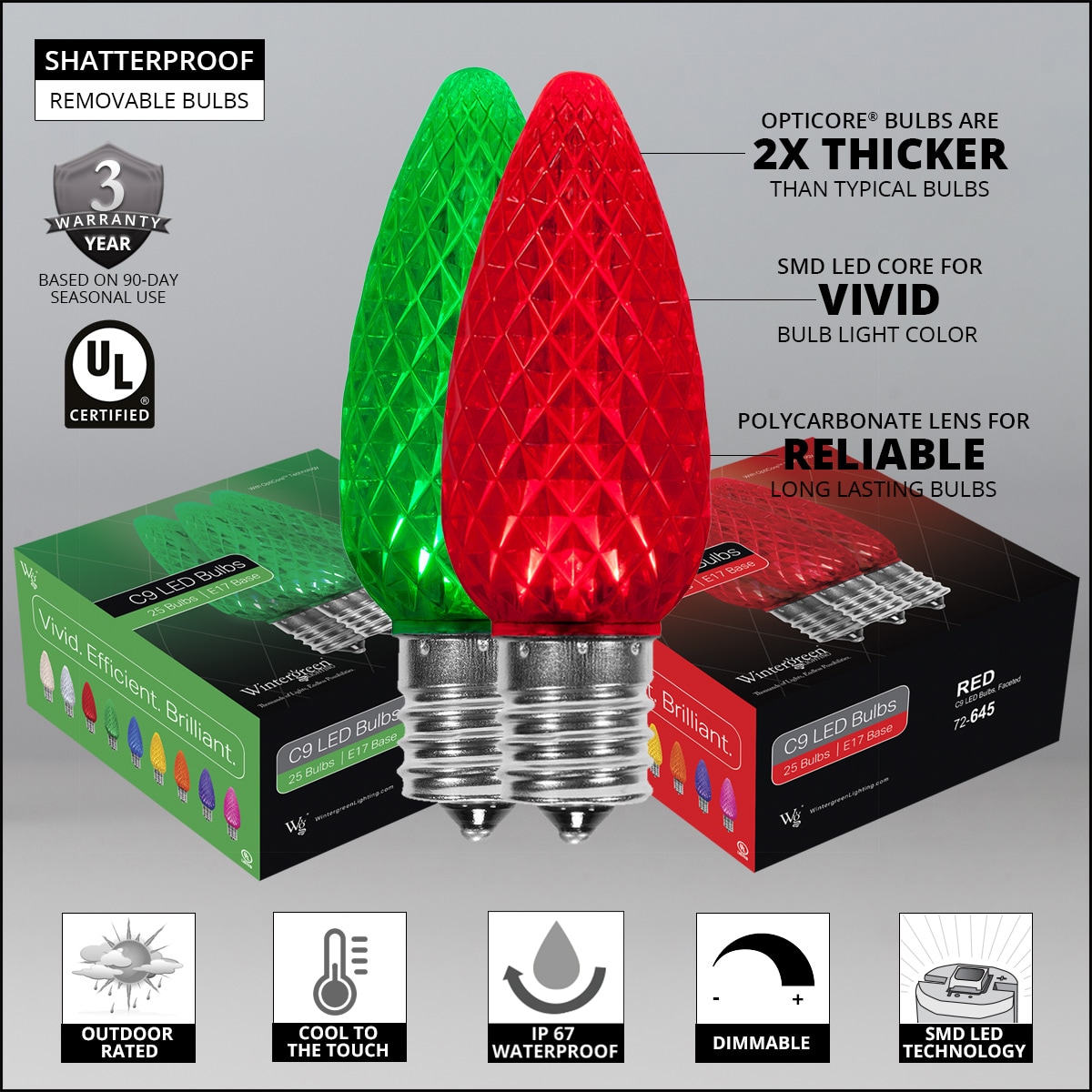 Wintergreen Lighting 80150 Christmas-String-Lights - View #4