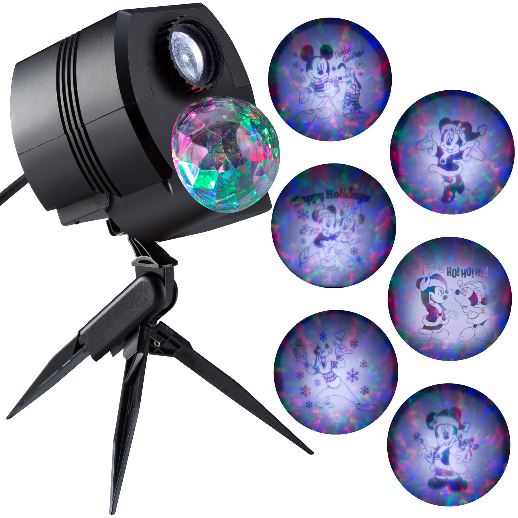 Gemmy 11669 Lightshow Projection Multi-function Multicolor Electrical Outlet Multi-design Christmas Indoor/Outdoor Light Show Projector