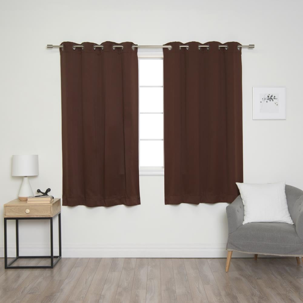 Curtain Window Valance Energy Efficient Chocolate Brown Home Living Room 54"x18" 