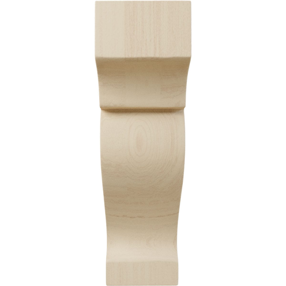 Mini Dearborn 6" Natural Rubberwood Corbel