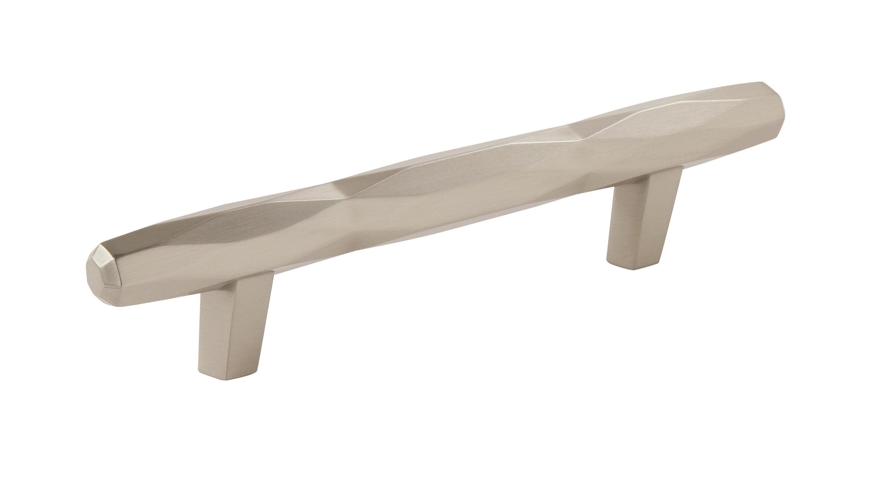 Amerock BP36643G10 St. Vincent 3-3/4-in Center to Center Satin Nickel Cylindrical Bar Drawer Pulls