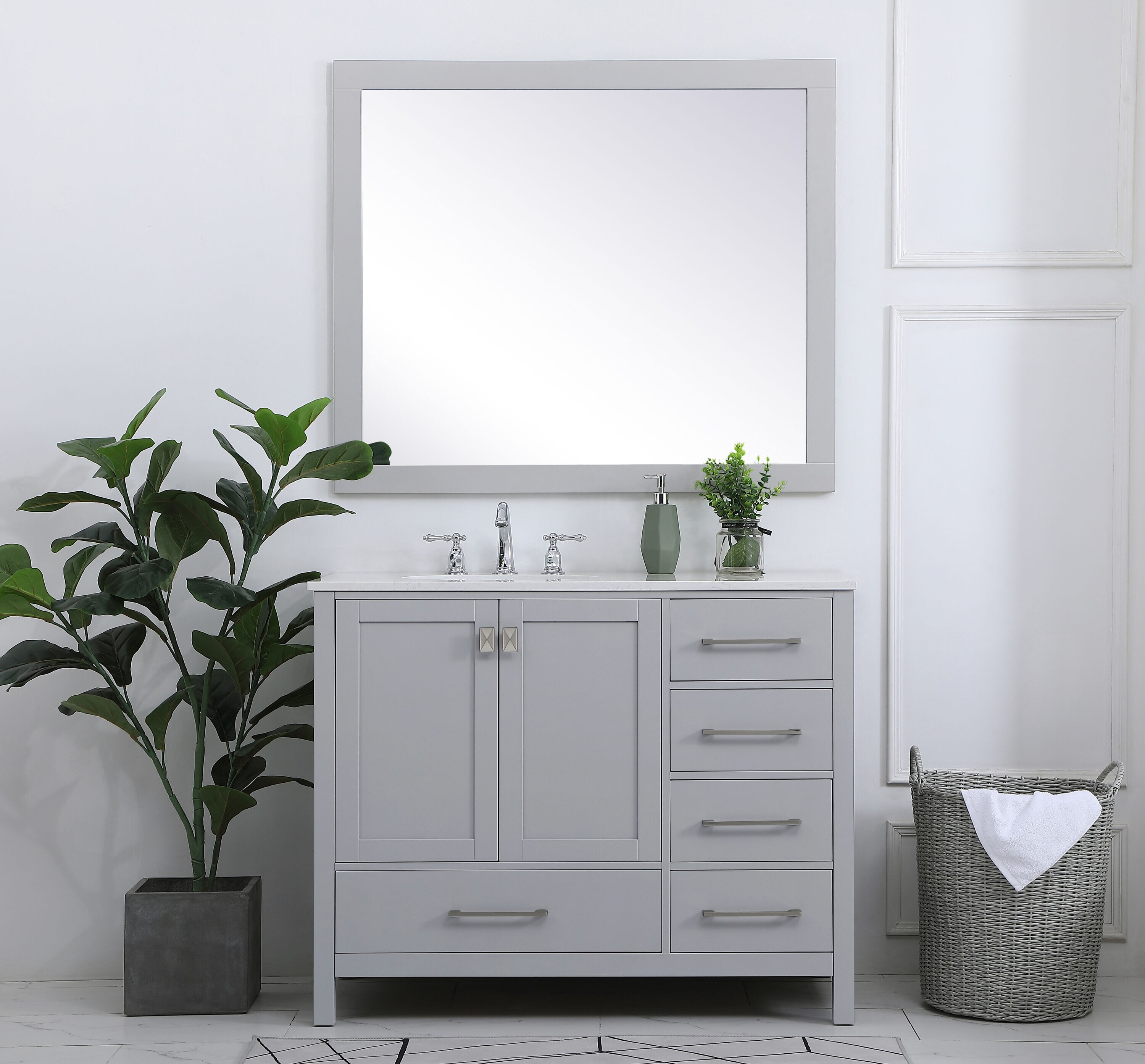 Elegant Decor HF56526GR Bath-Vanity-Combo - View #7
