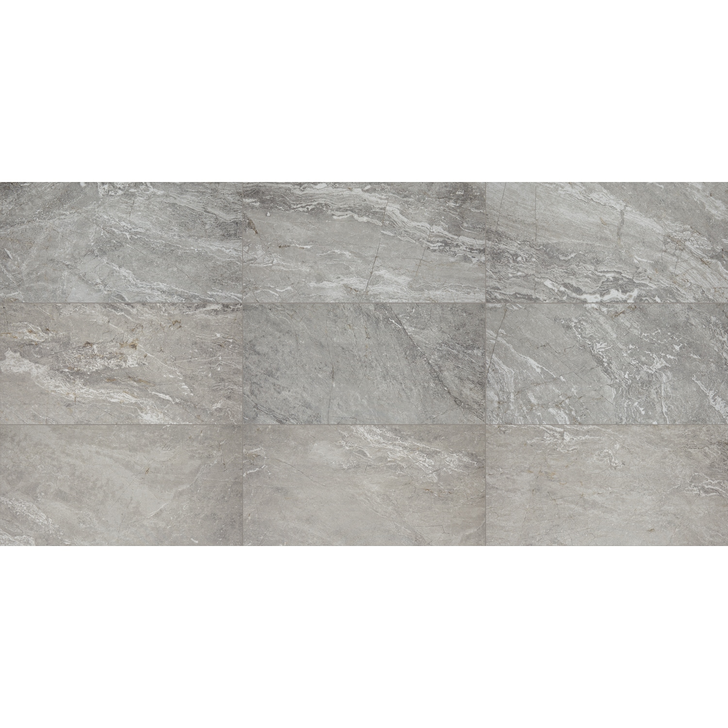 Daltile Perpetuo Eternal Grey 12-in x 24-in Matte Porcelain Floor Tile (Sqft per Carton 17.02)