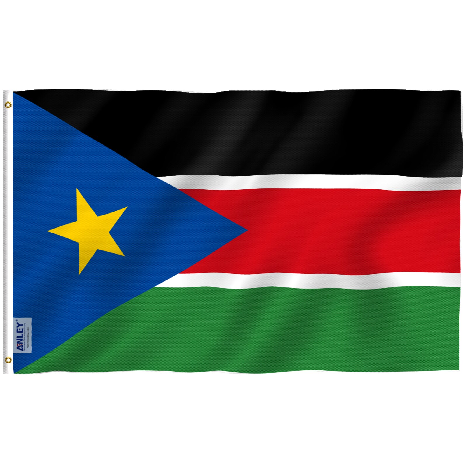 Anley A.FLAG.SOUTHSUDAN South Sudan 5-ft W x 3-ft H International Flag