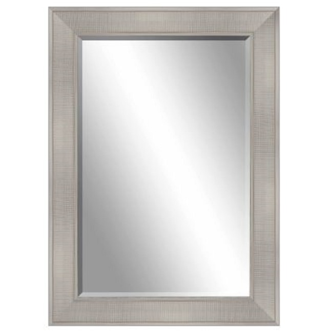 Silver Framed Wall Mirror, Allen And Roth Silver Beveled Mirror