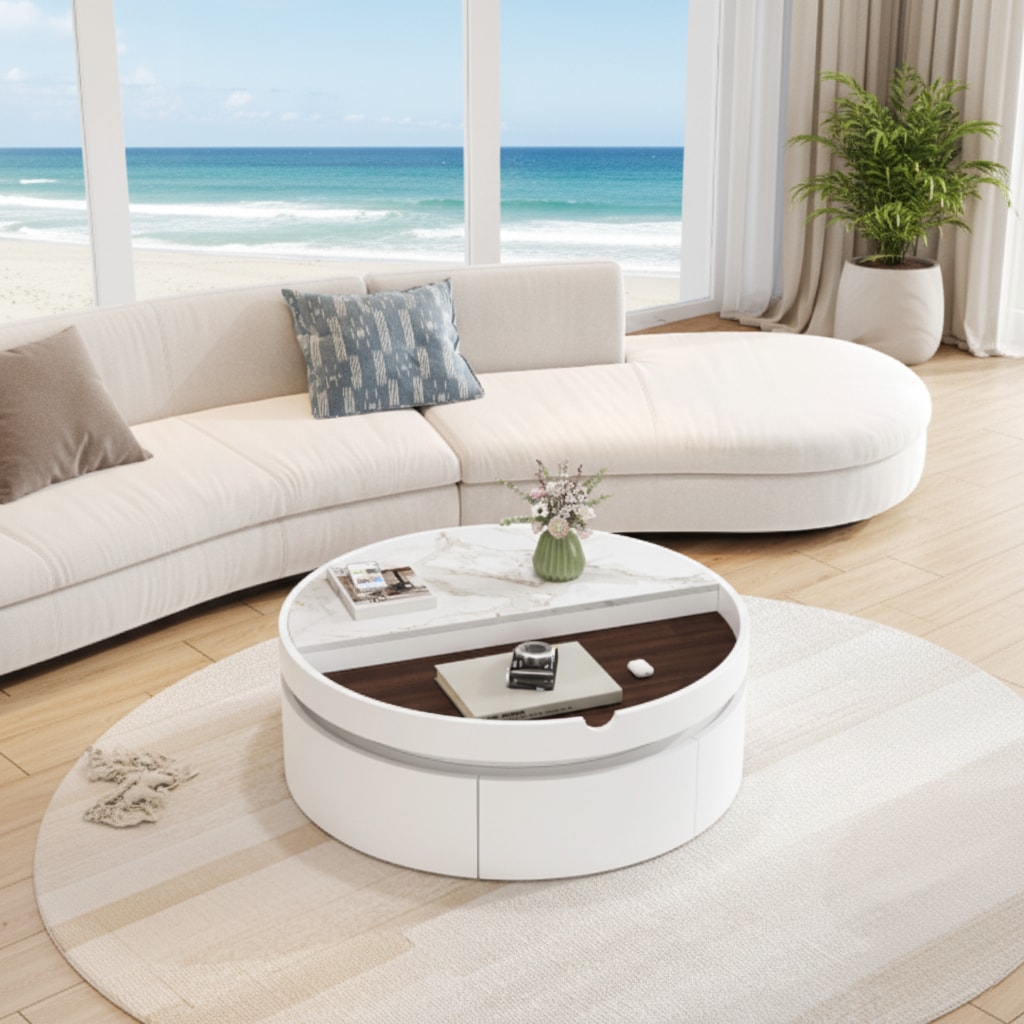 Homy Casa RHMA-WH Coffee-Tables - View #3