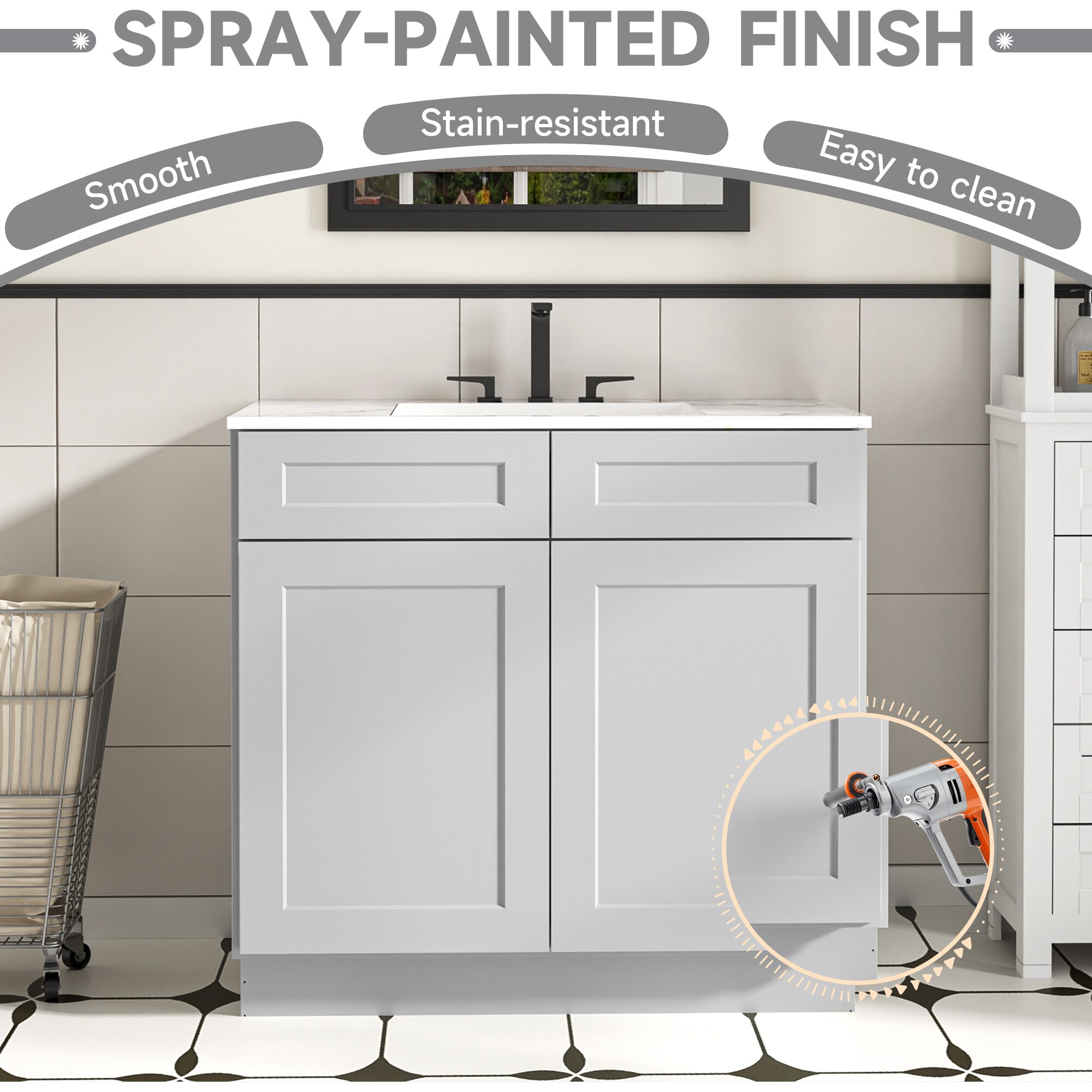 LOVMOR SF-Y-VS-CG-15 vanities - View #5