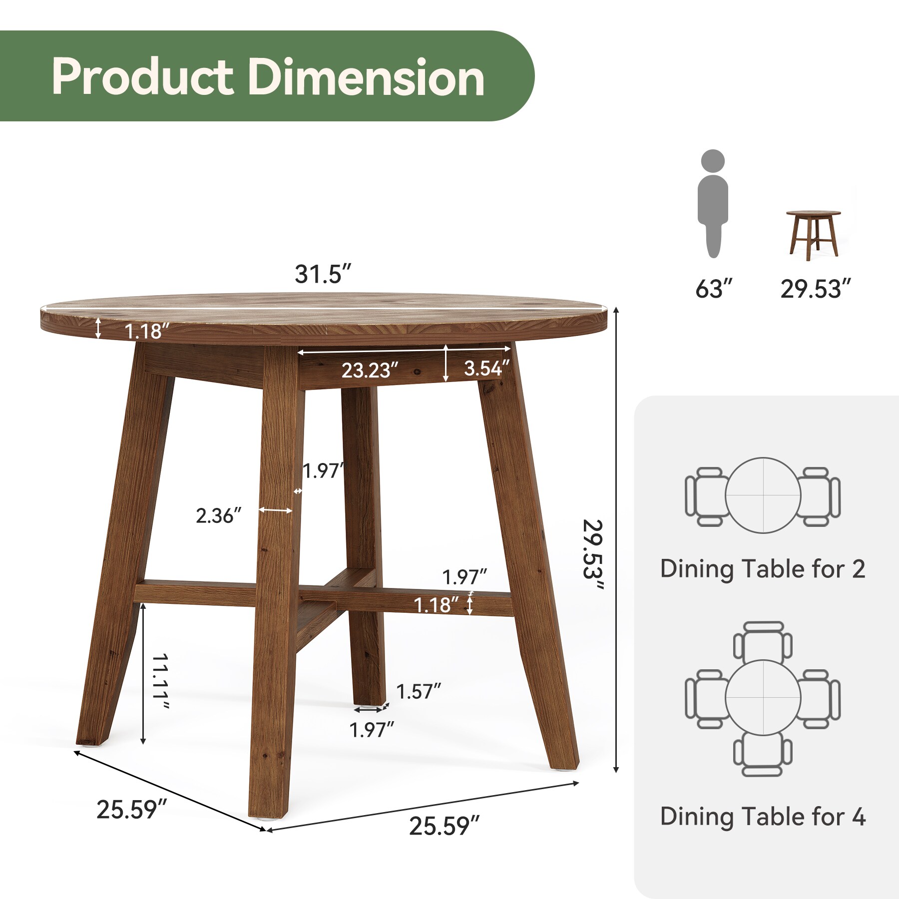 LITTLE TREE LWLT-XK00858-CLL Dining-Tables - View #4