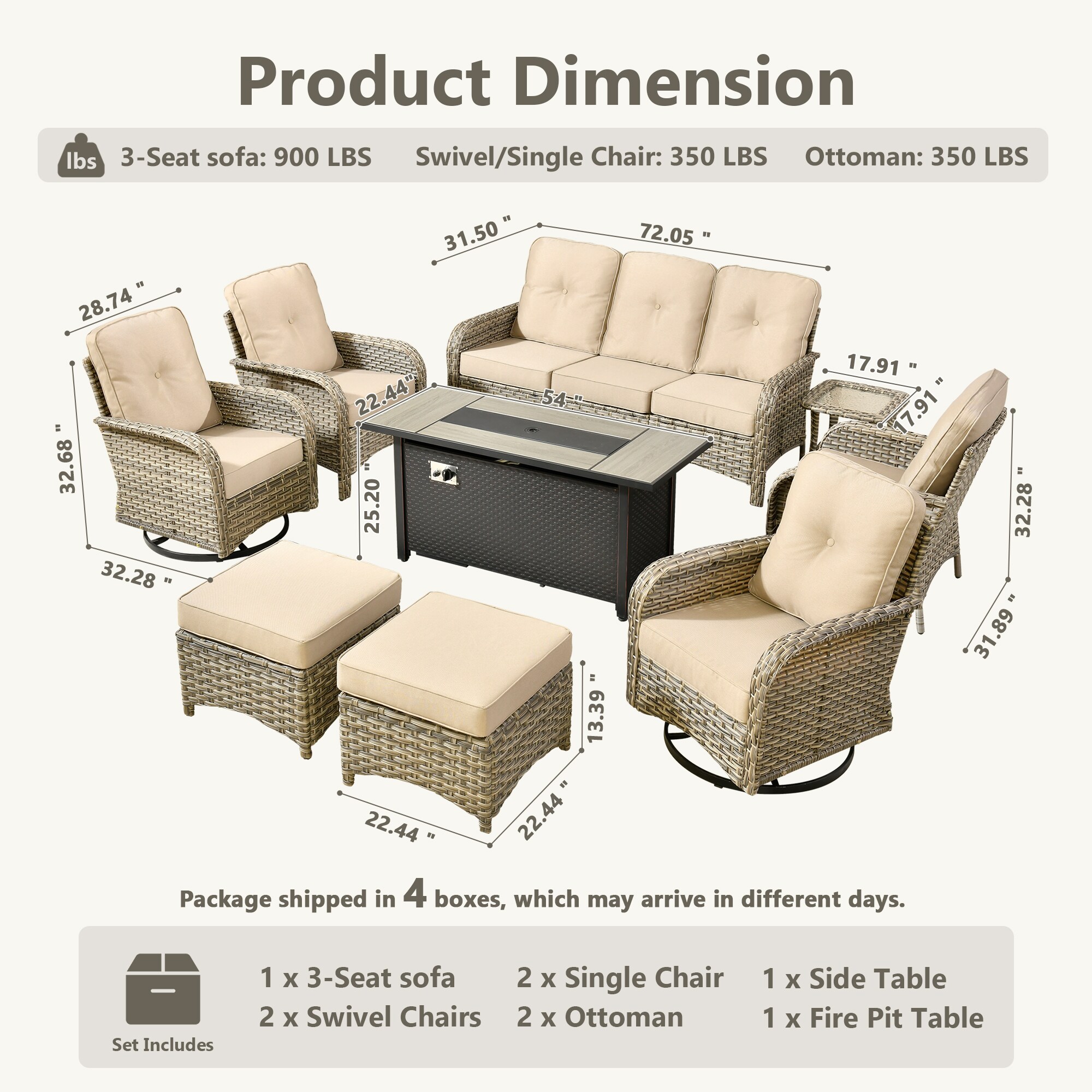 ALTRIGUS LCFP8503YZVNC60091AL Patio-Conversation-Sets - View #3