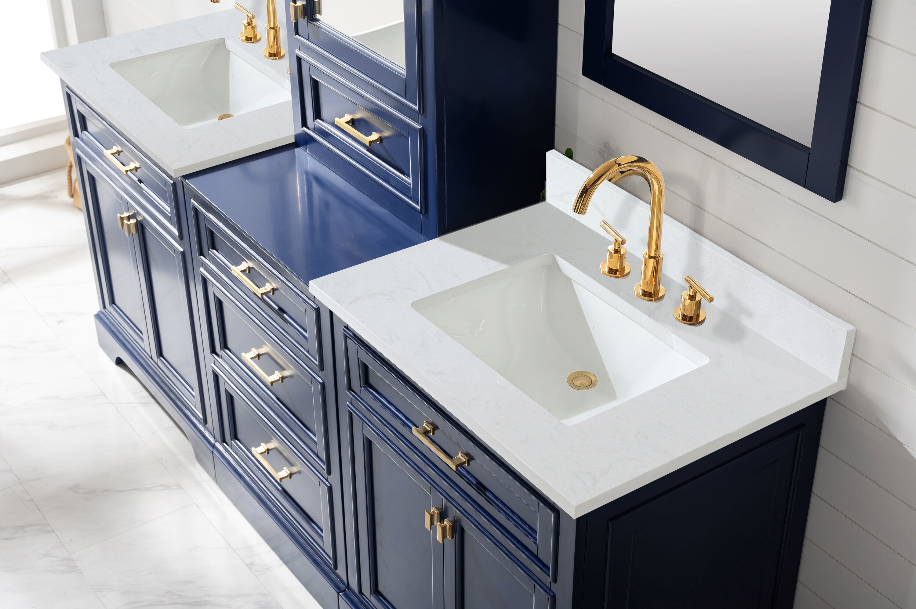 Design Element ML-96MC-BLU Bath-Vanity-Combo - View #5