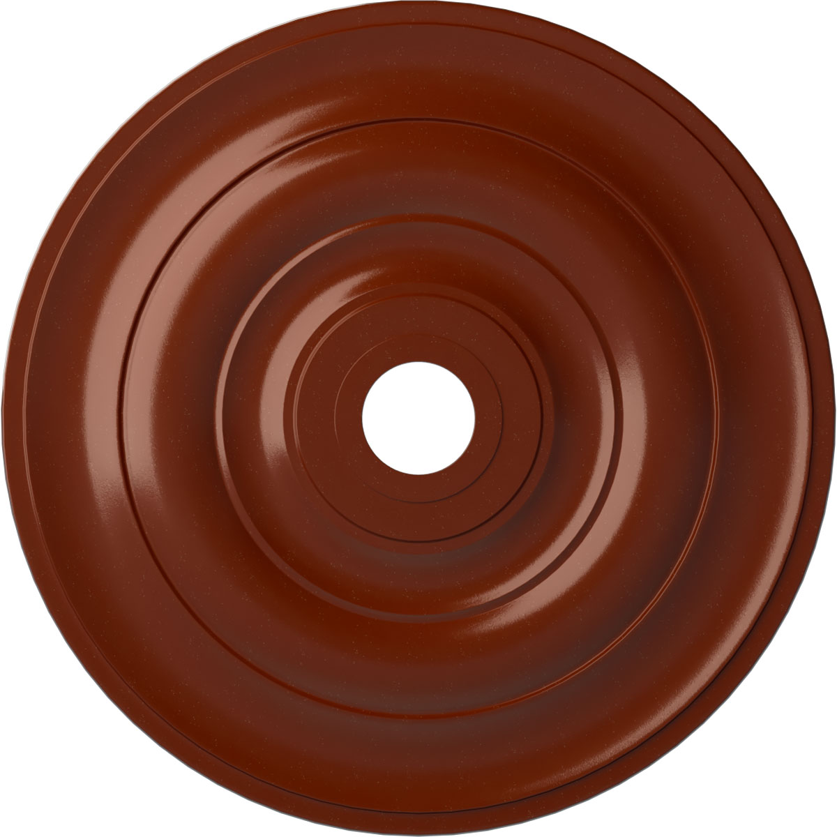 Ekena Millwork CM26JEFIF Jefferson 26.5-in W x 26.5-in L Painted Firebrick Polyurethane Whole Ceiling Medallion