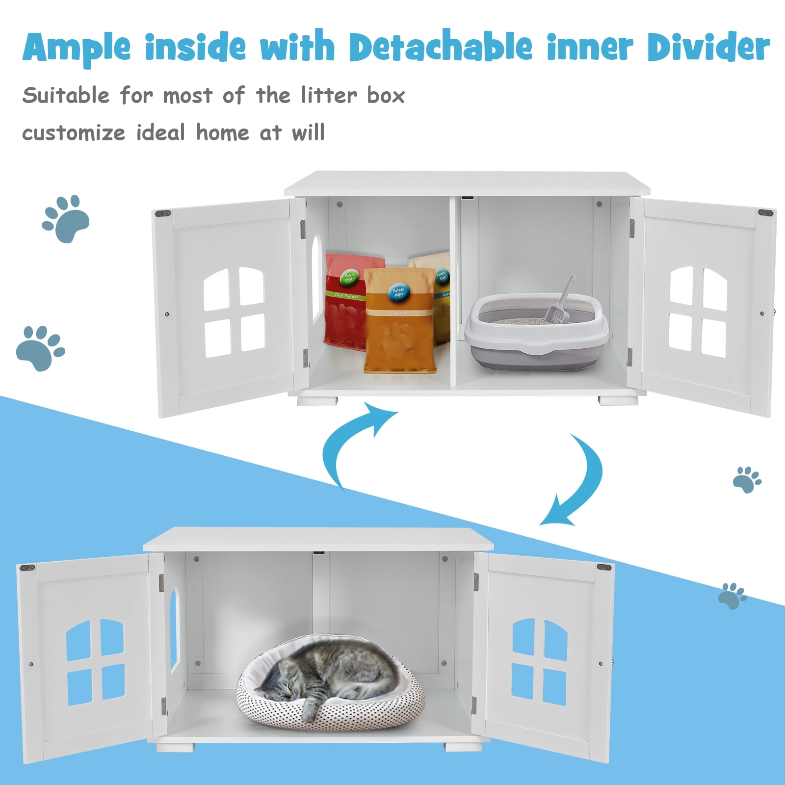 Forclover CJW-LB25WH Litter-Boxes - View #5