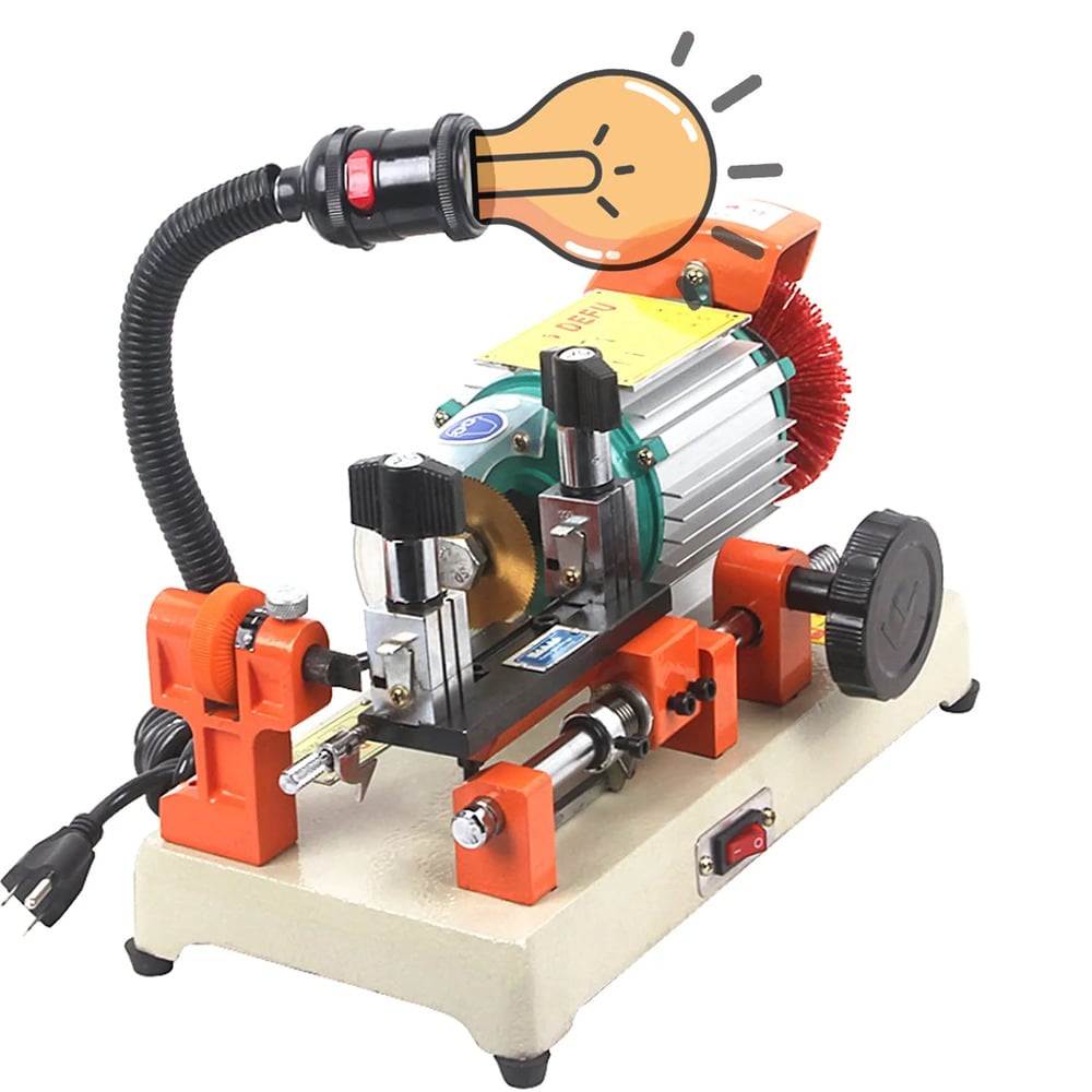 Esazn Key Duplicating Cutter Cutting Machine Orange-White Stainless steel Craft cutting machine #BRT16-DSCL