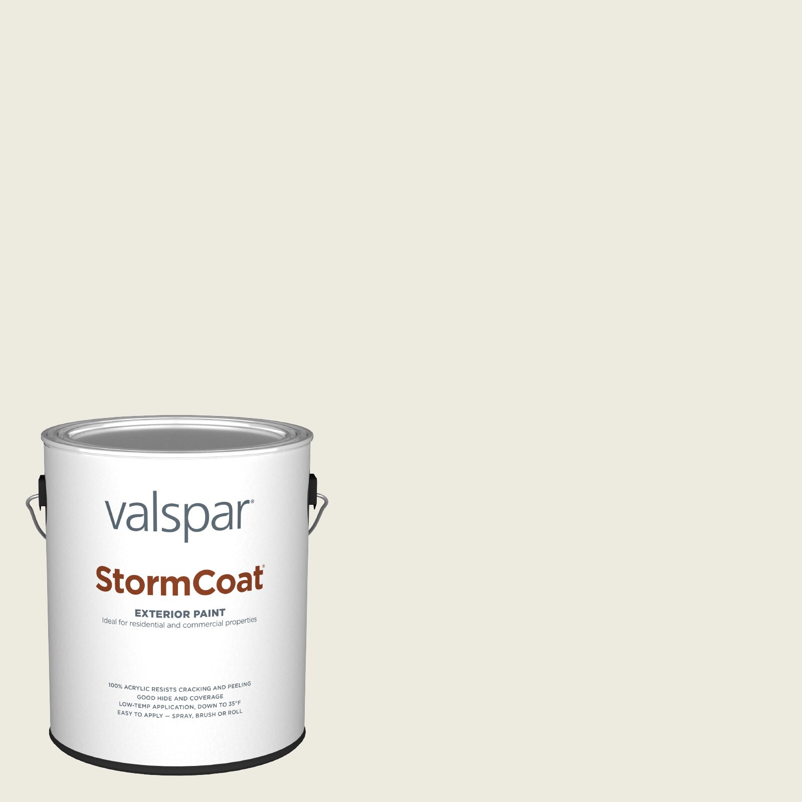 Valspar HGSW4031-147491 Storm Coat Semi-gloss Alabaster HGSW7008 Latex Exterior ( 1-gallon )
