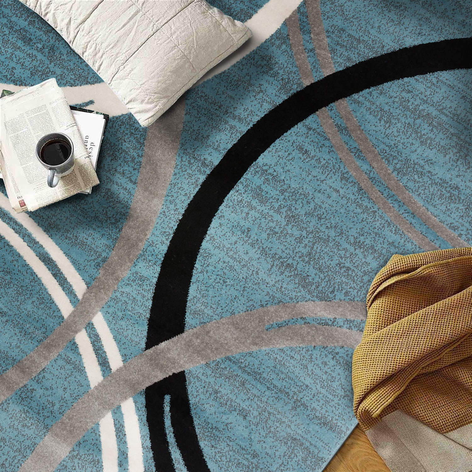 World Rug Gallery 377BLUE8X12 rugs - View #5