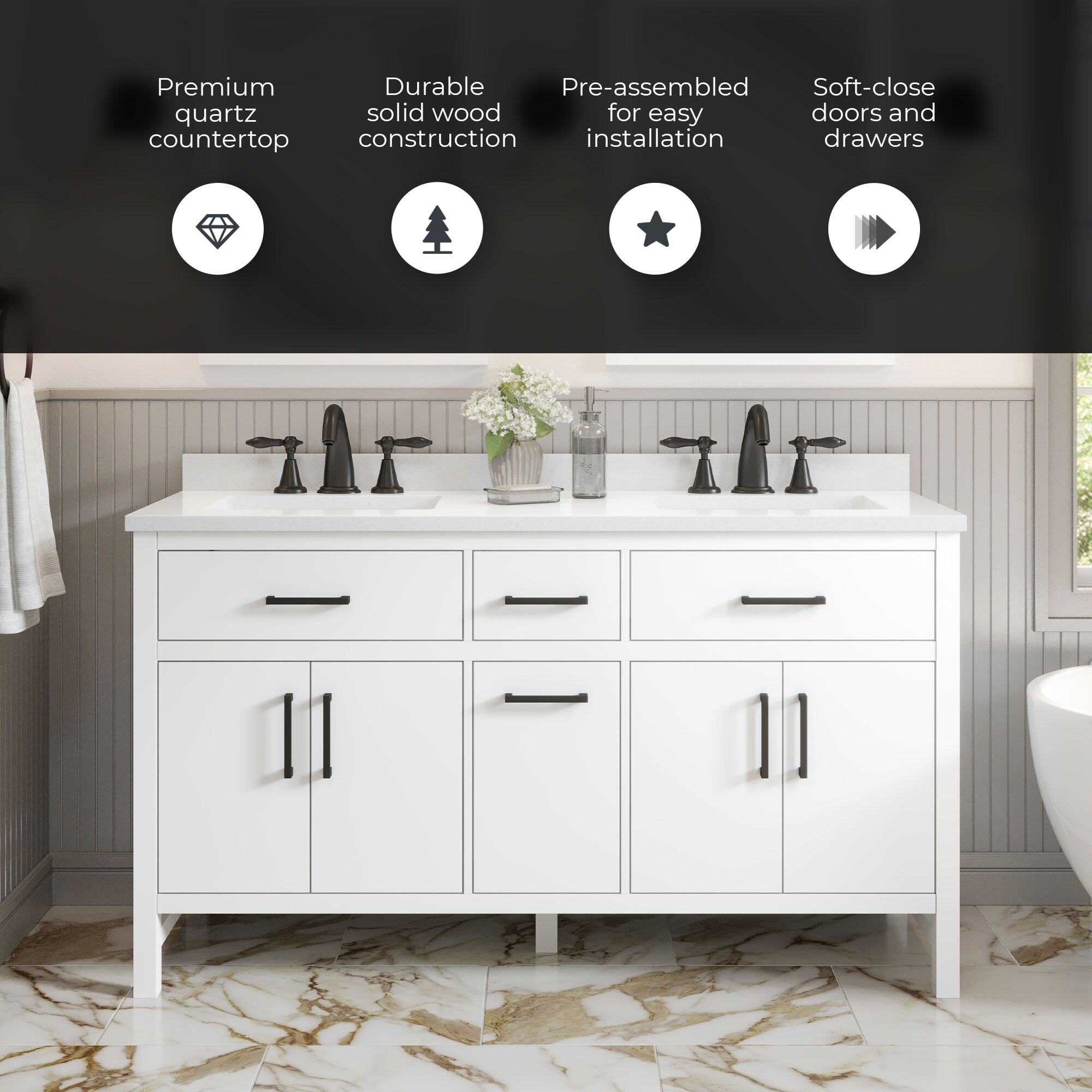 OVE Decors 15VVA-TAYL60-007 Bath-Vanity-Combo - View #3