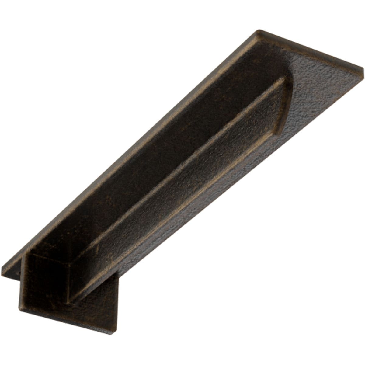 Ekena Millwork BKTM03X14X02HEABS Heaton Hidden 14-in x 3-in x 2-in Antique brass Steel Countertop support bracket