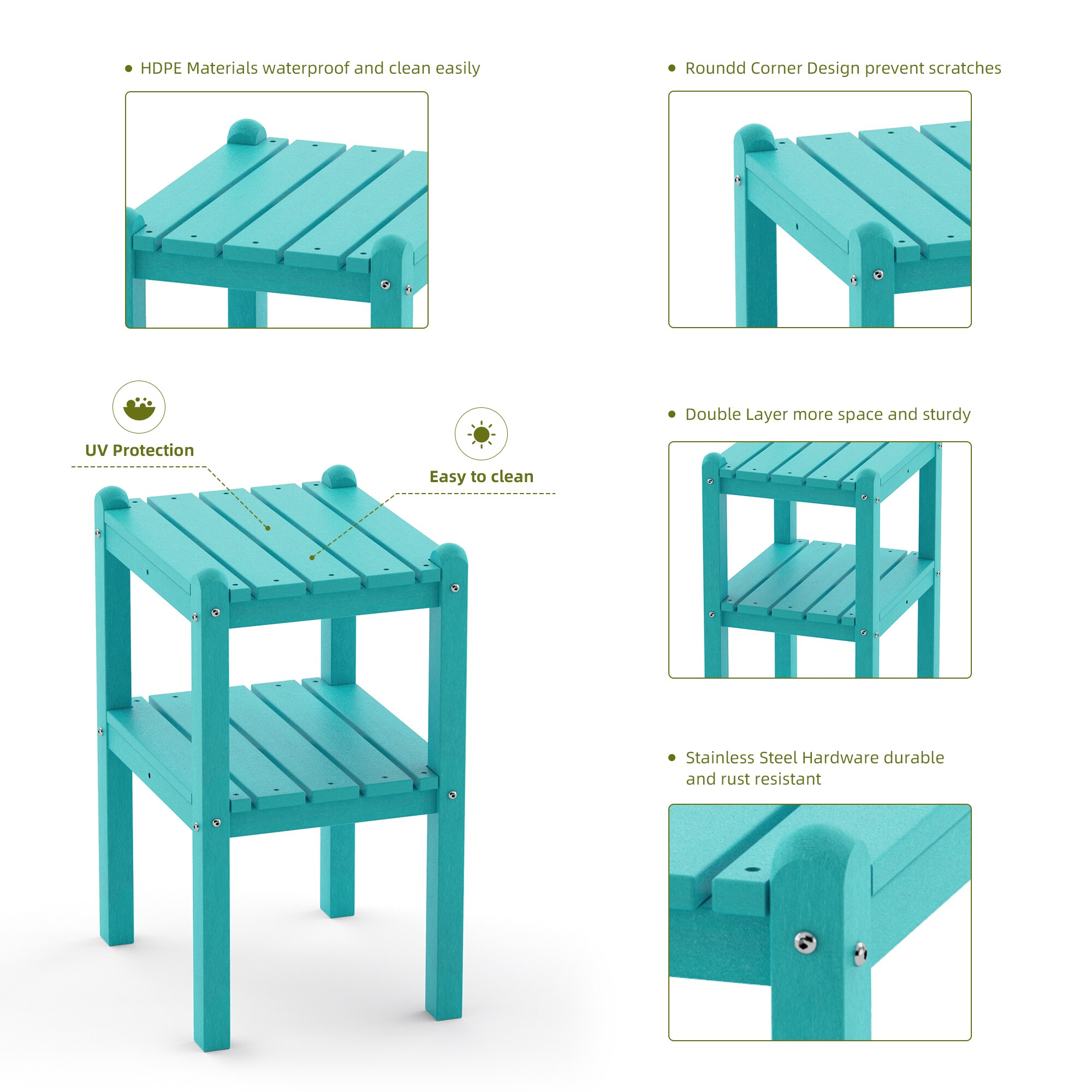Flynama LY-V-ST-HE03-TU Patio-Tables - View #6
