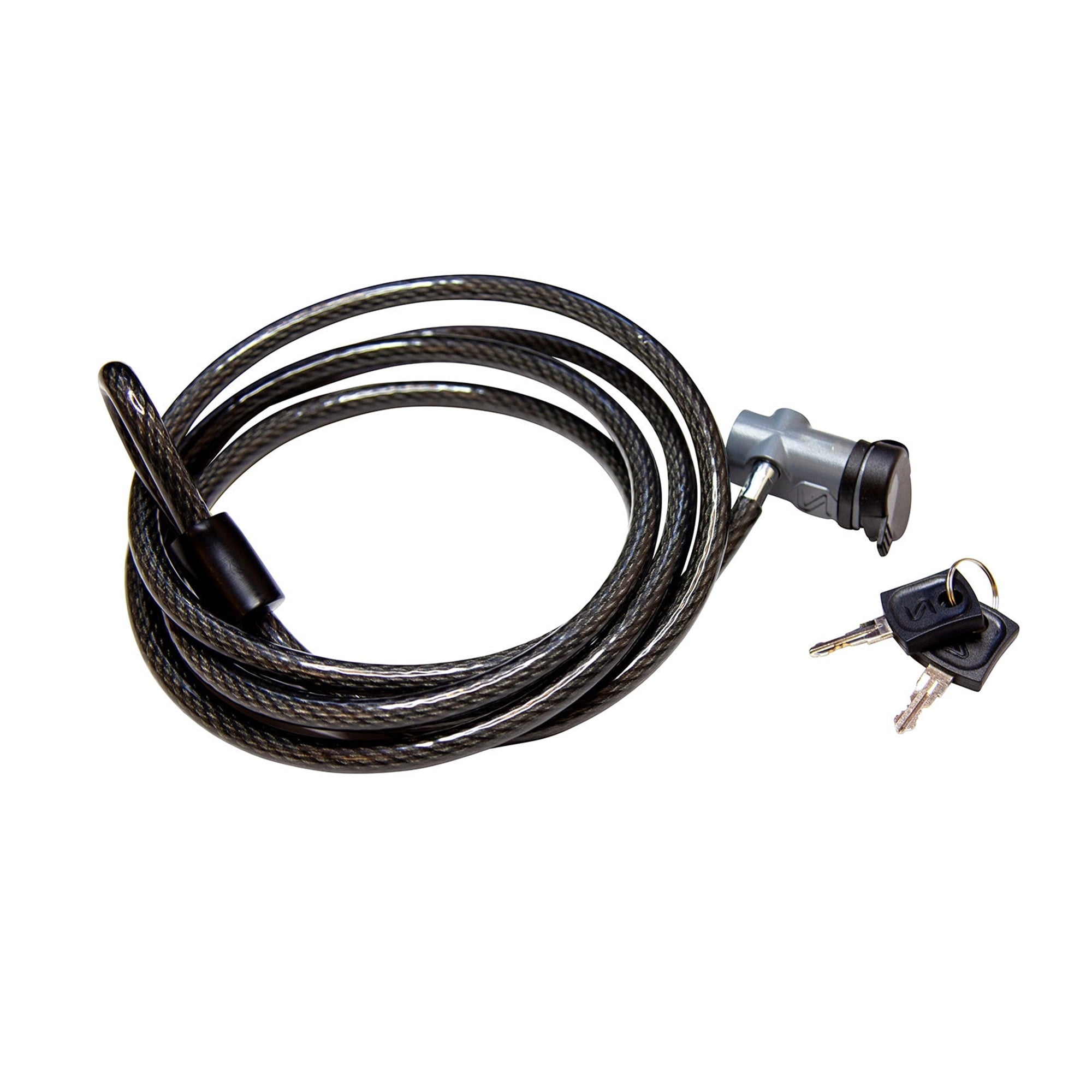 Saris 8 ft Bike Cable Lock with 2 Keys Lightweight Braided Steel Bicycle Security Lock - Black